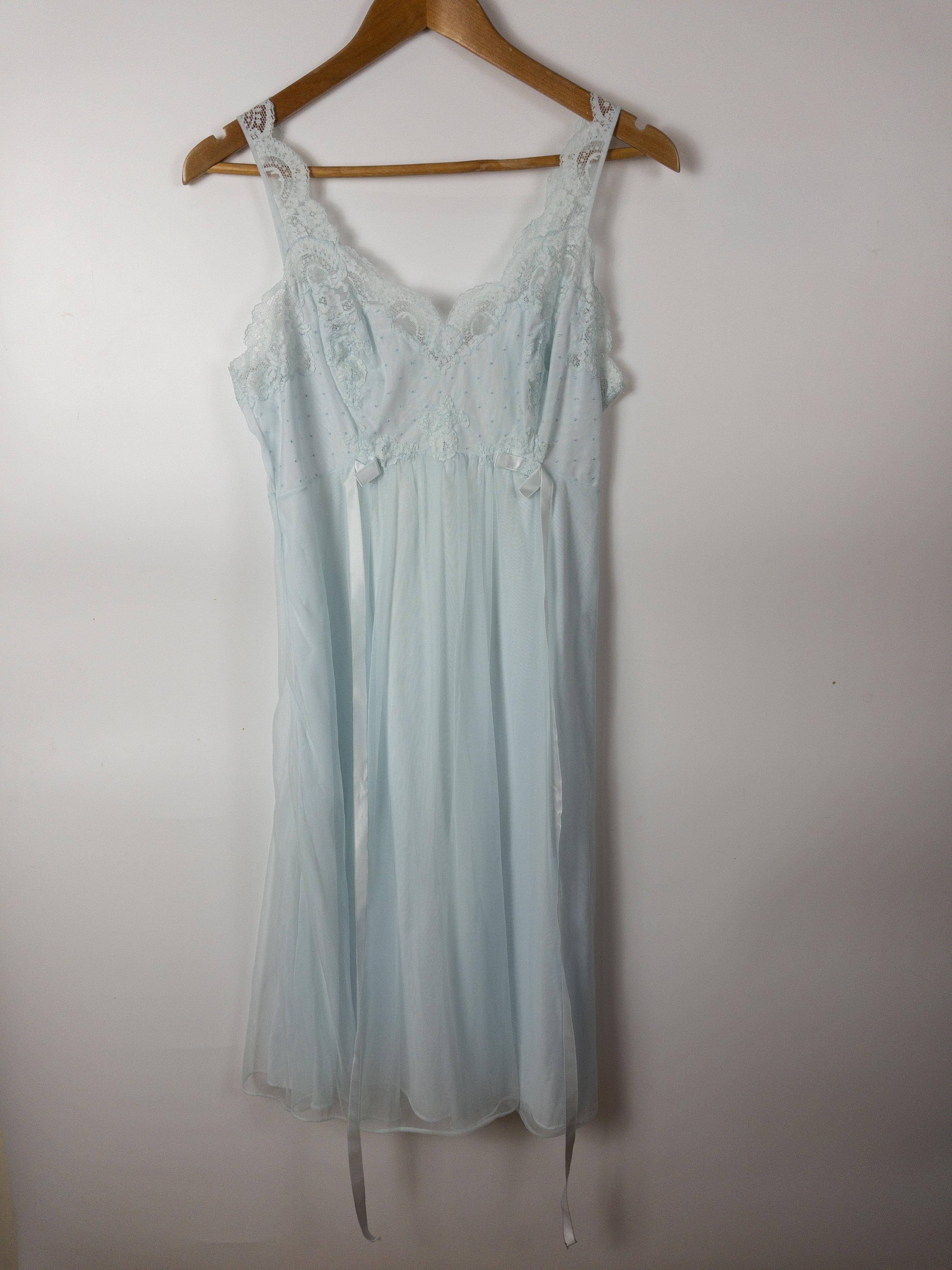 Gorgeous Vintage Seafoam Night Dress Size S