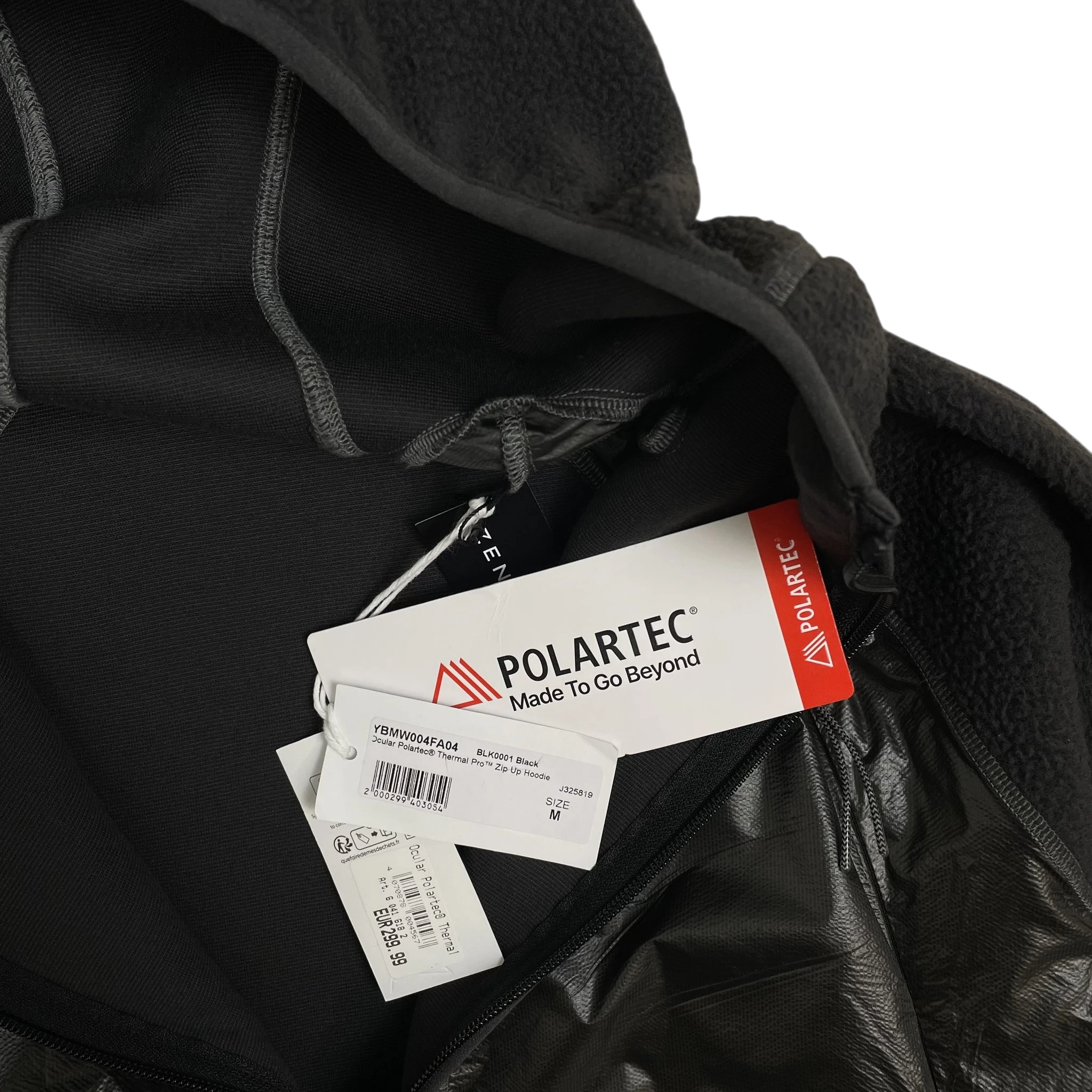ROA SS26 Ocular Polartec Thermal Pro Zip Up Hoodie Black (Size M) thumbnail 5