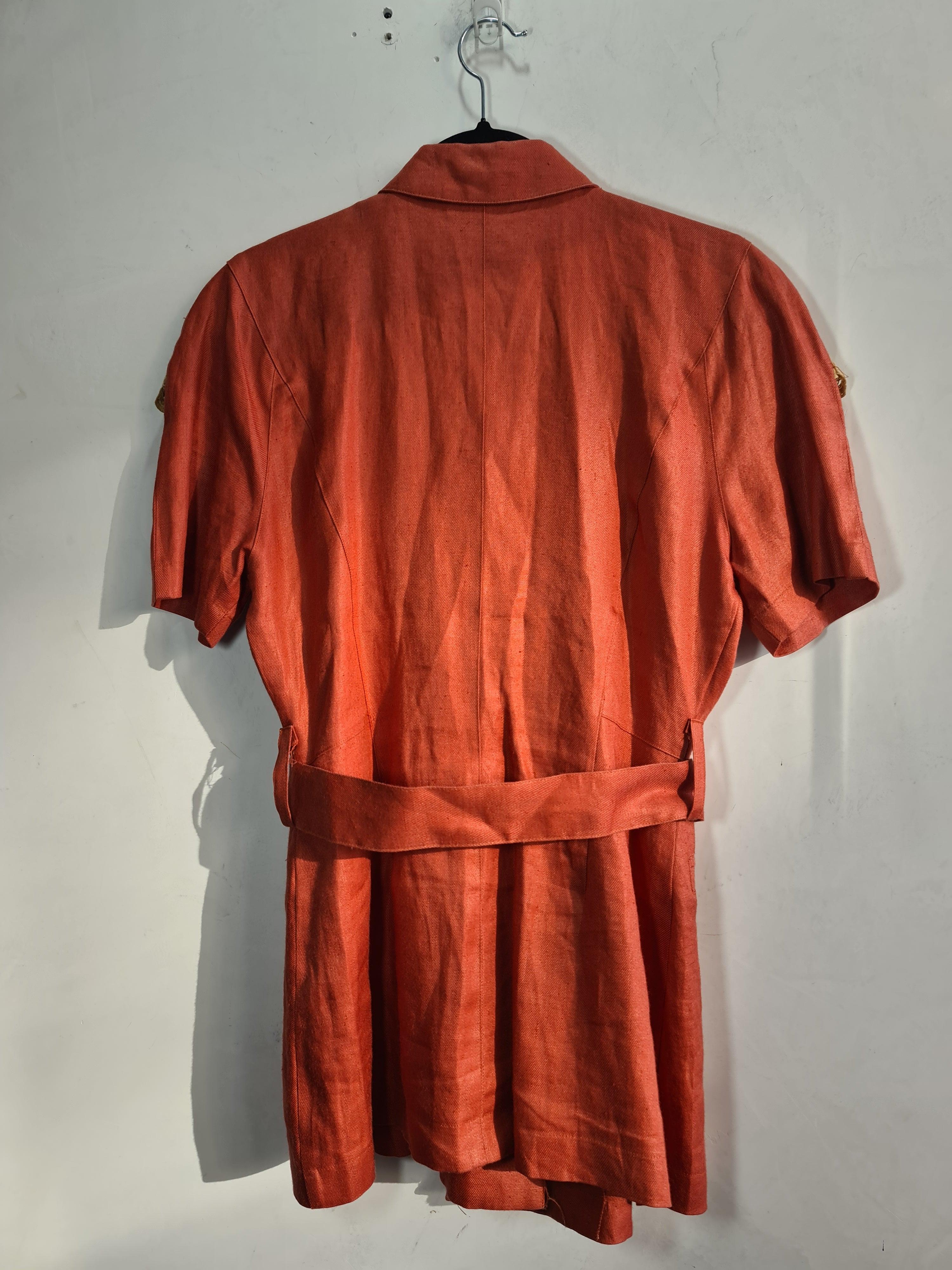 Vintage Maggy Terracotta Jacket with Belt - size M thumbnail 3