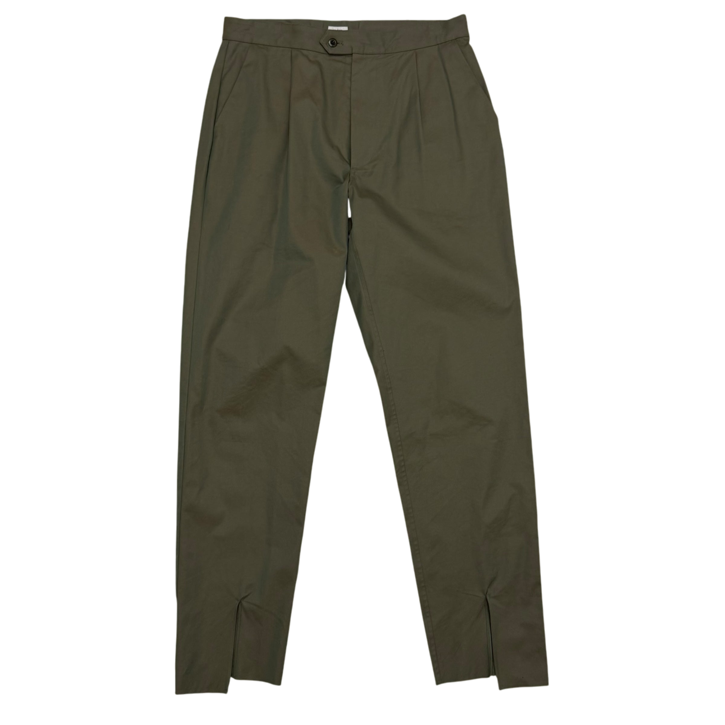 Blurhms SS18 Heavy Twill Central Slit Pants Iridescent Green (Size L)