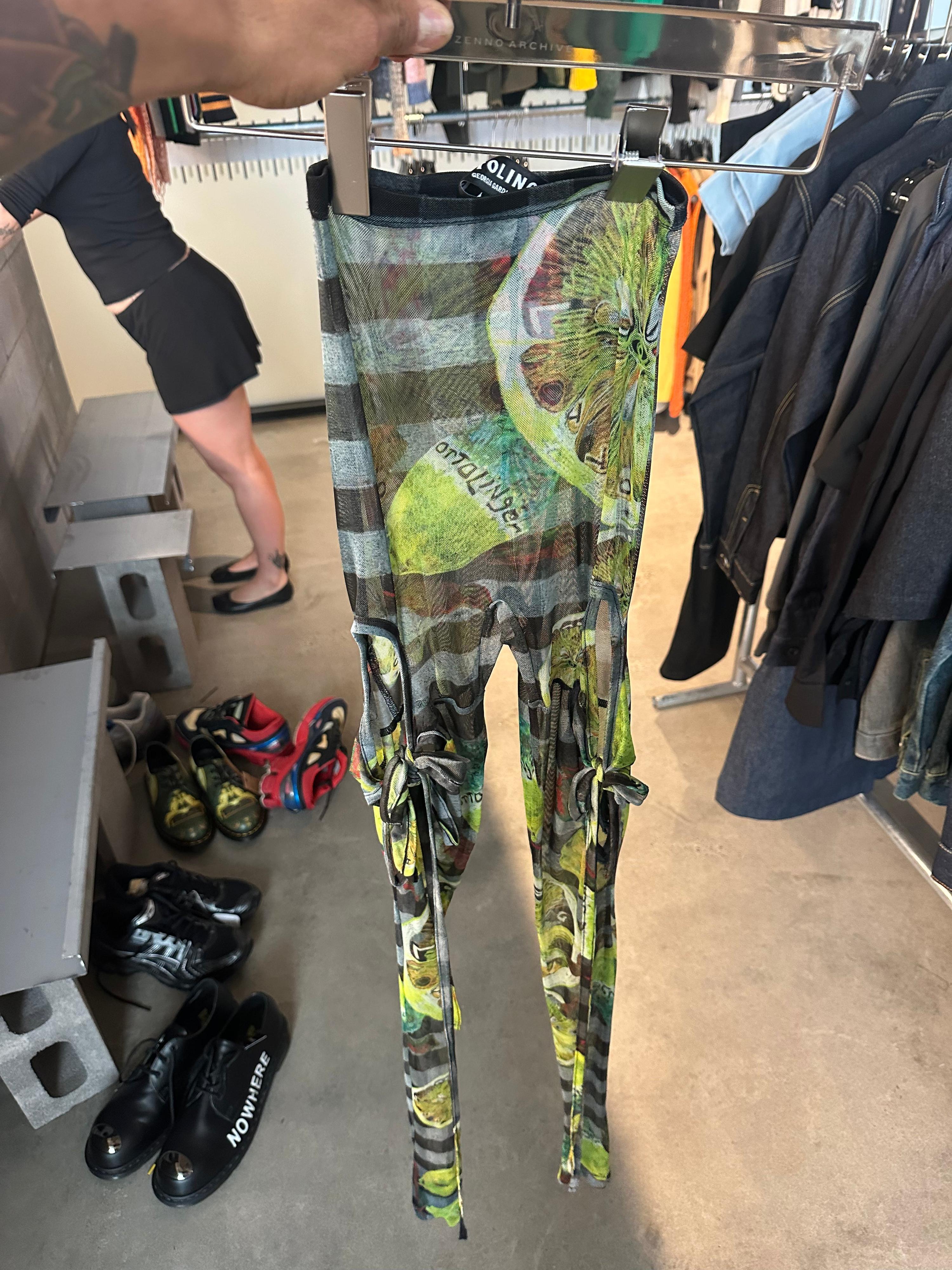 Ottolinger Lemon Print Mesh Pants (Size XS Womens)