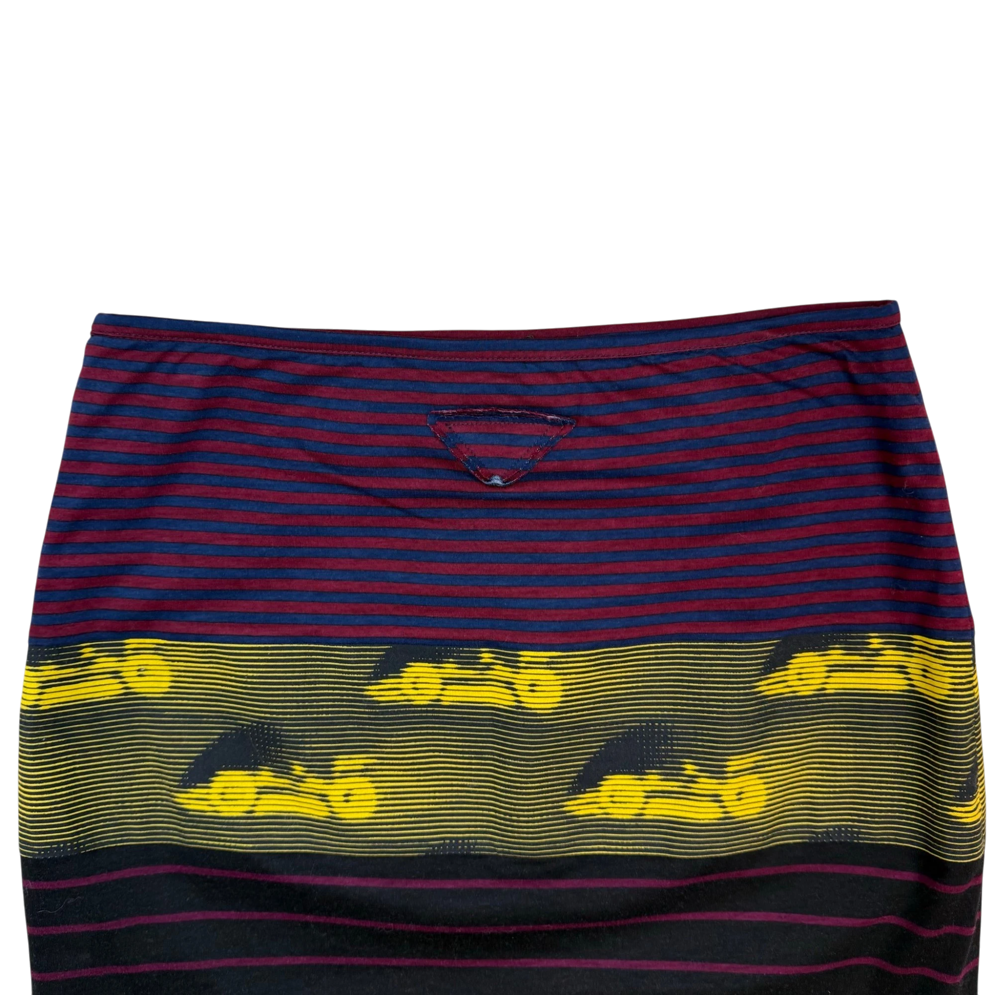 Prada SS15 Knit Docking Textile Skirt Black Multi (Size 40) thumbnail 8