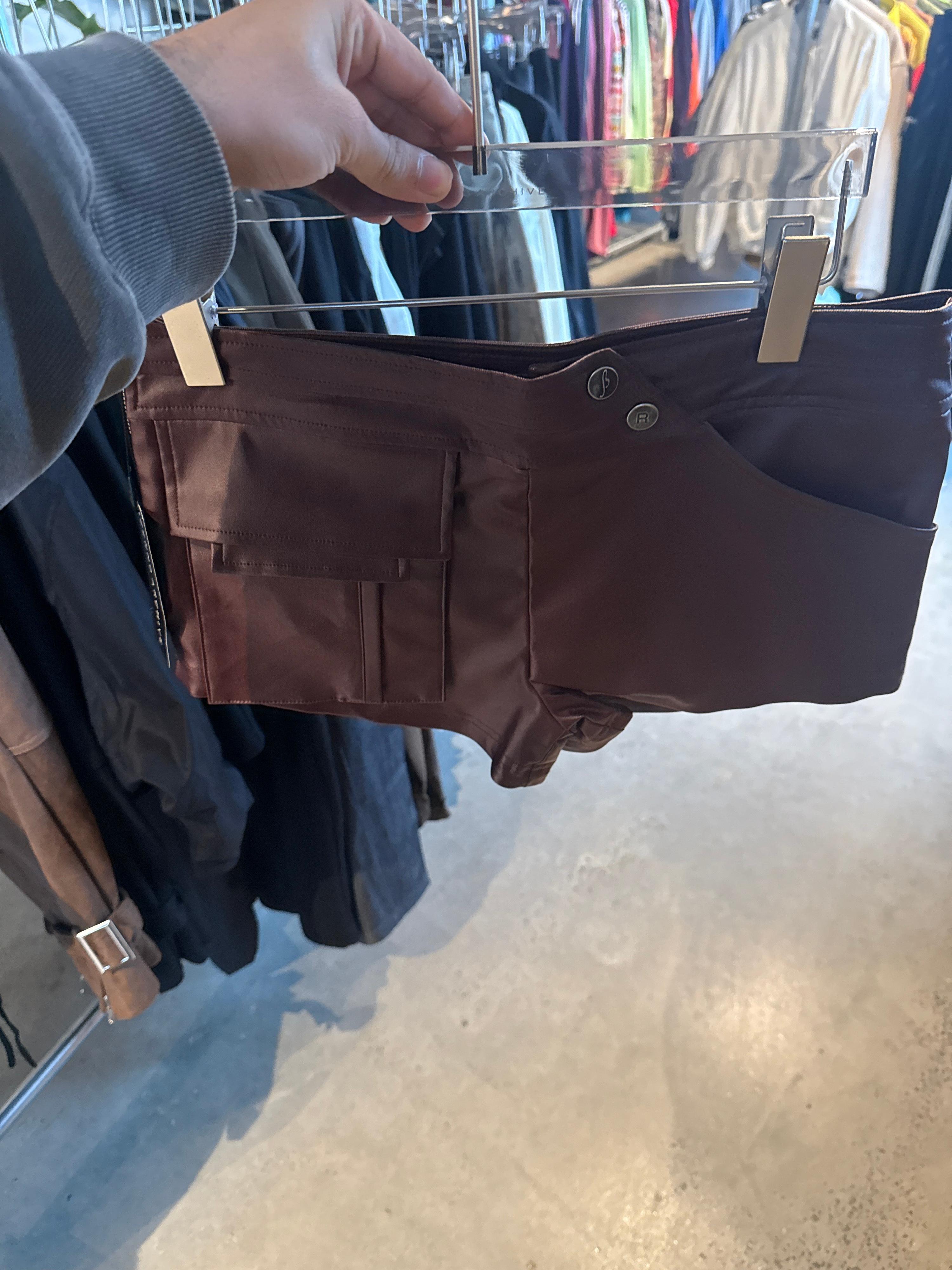 Beuter Mini Shorts Burgundy Brown - M