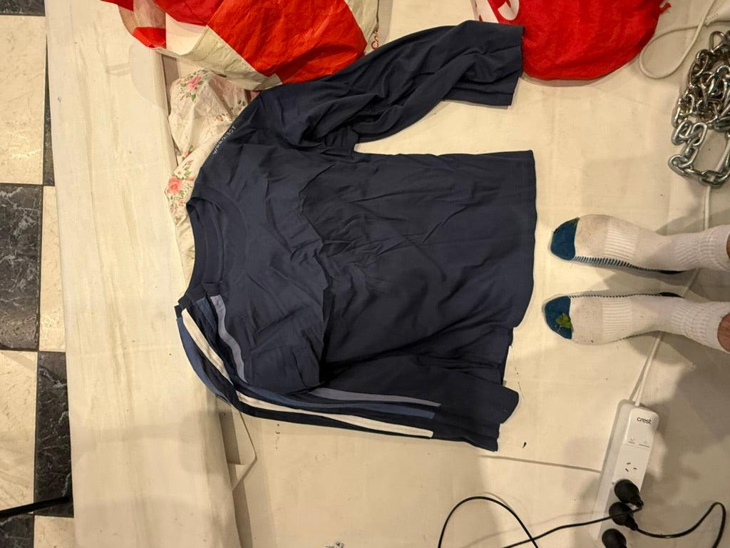 Y/Project Four Layered Oversized Long-Sleeve T-Shirt Navy (Fits M-L) - price based on mark coming out
