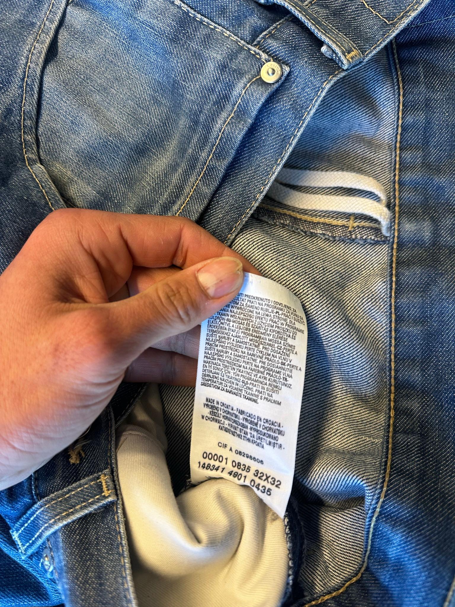 Levi's Engineered 00s Twisted Seam Washed Denim Jeans Blue 00001 0835 (Size 32”) thumbnail 3