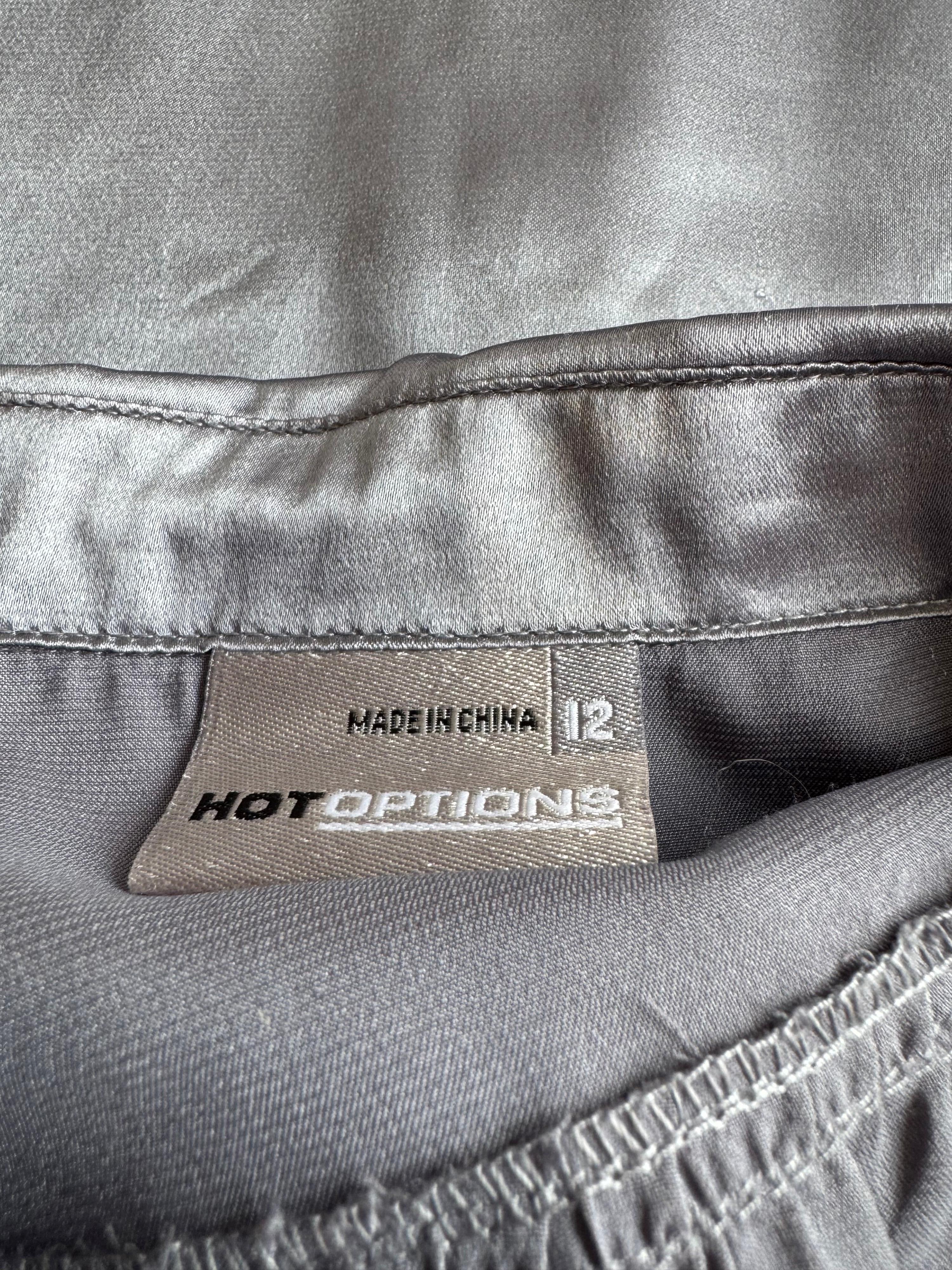 Hot Options Silver Satin Top - size 12 thumbnail 8