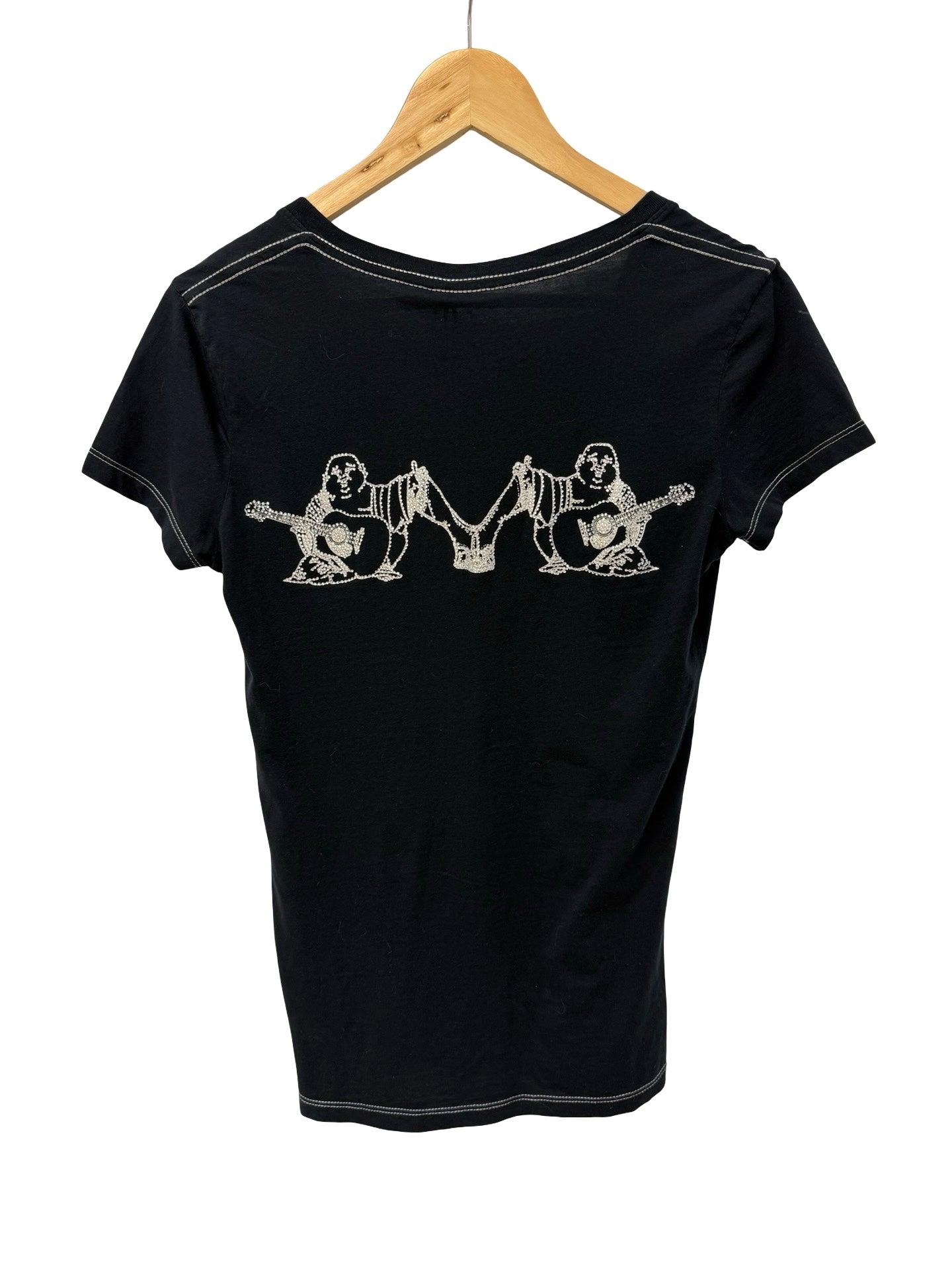True Religion Black T-Shirt XS thumbnail 2