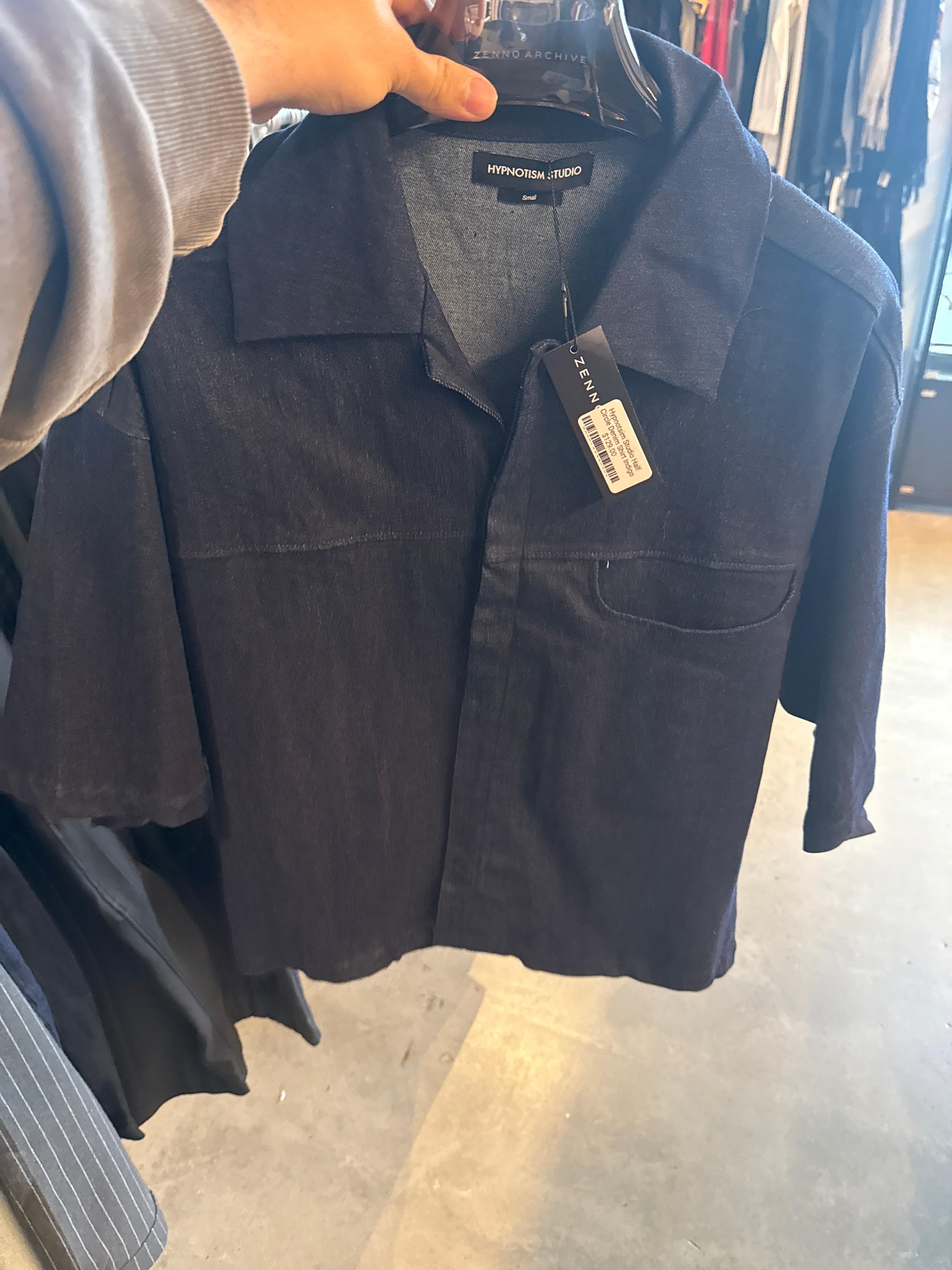 Hypnotism Studio Half Circle Denim Shirt Indigo - M