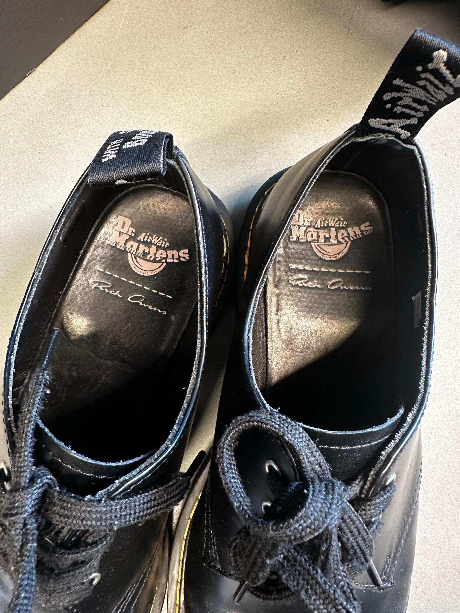 dr martens x Rick Owens SS21 1461 Bex DS RO Black (Size EU44) thumbnail 2