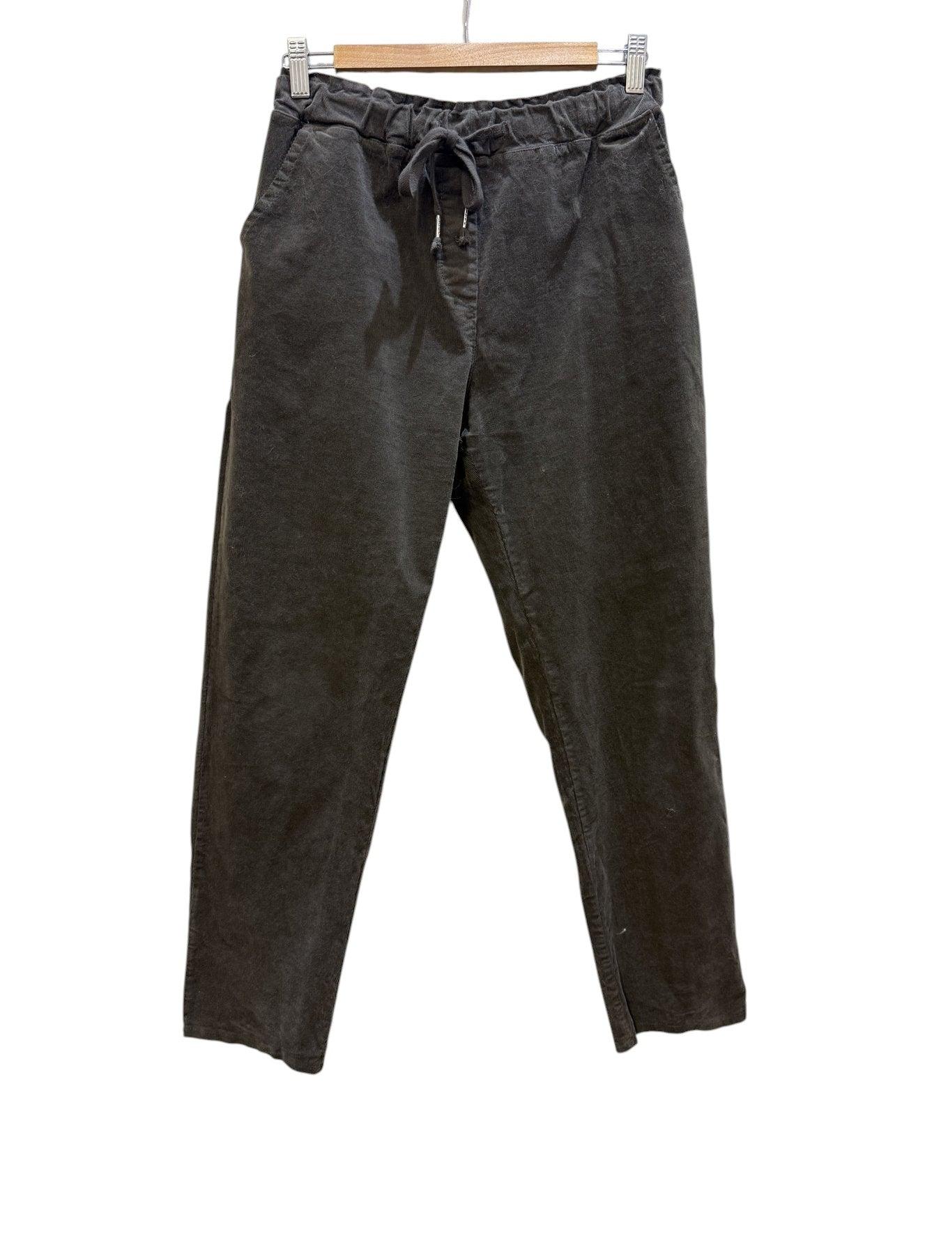 Dallitalia Charcoal Drawstring Pants XL