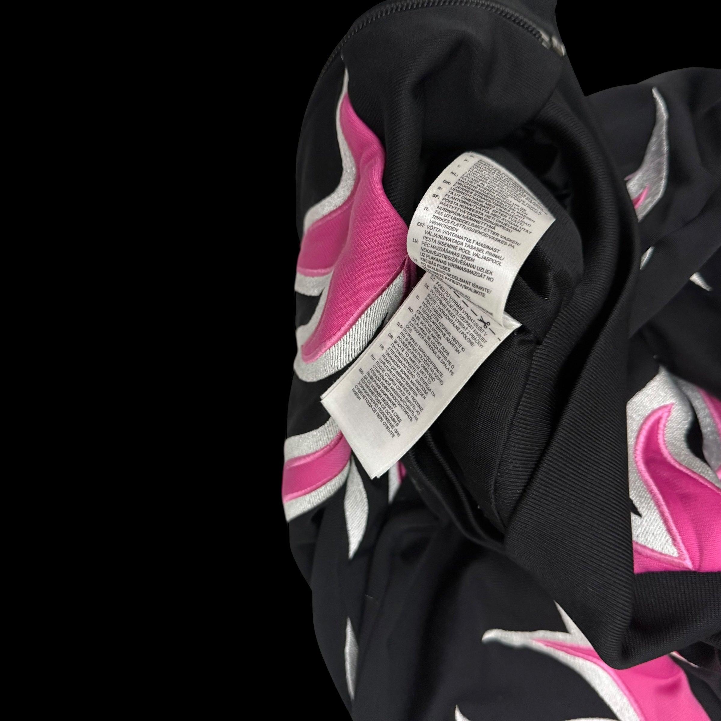 Jeremy Scott x Adidas Jacket Pink Flames Tracksuit Jacket (Fits S-M) thumbnail 6