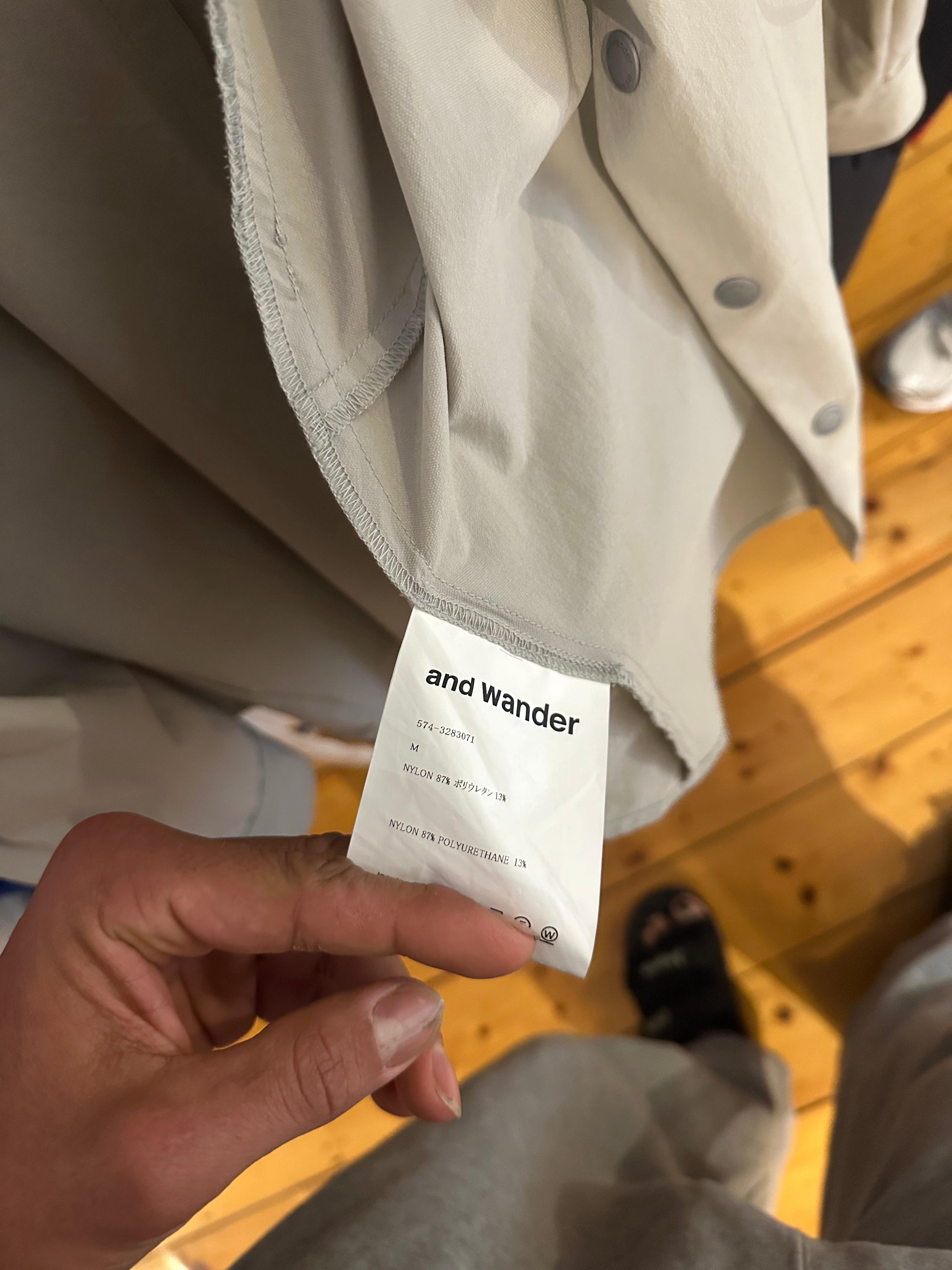 And Wander Nylon Light Shirt Grey (Size M) thumbnail 2