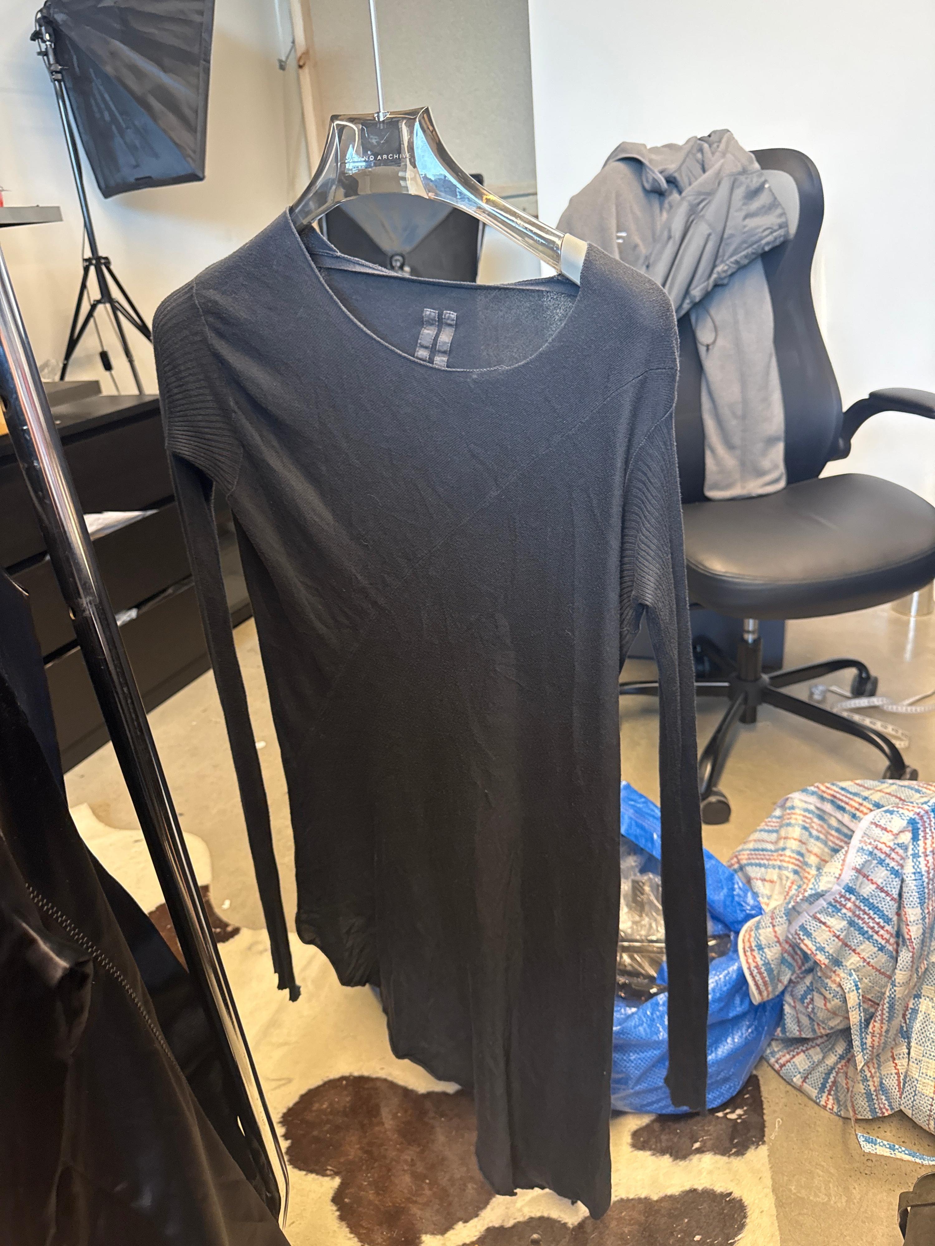 Rick Owens Knit Asymmetrical Hem Tunic (Size S)