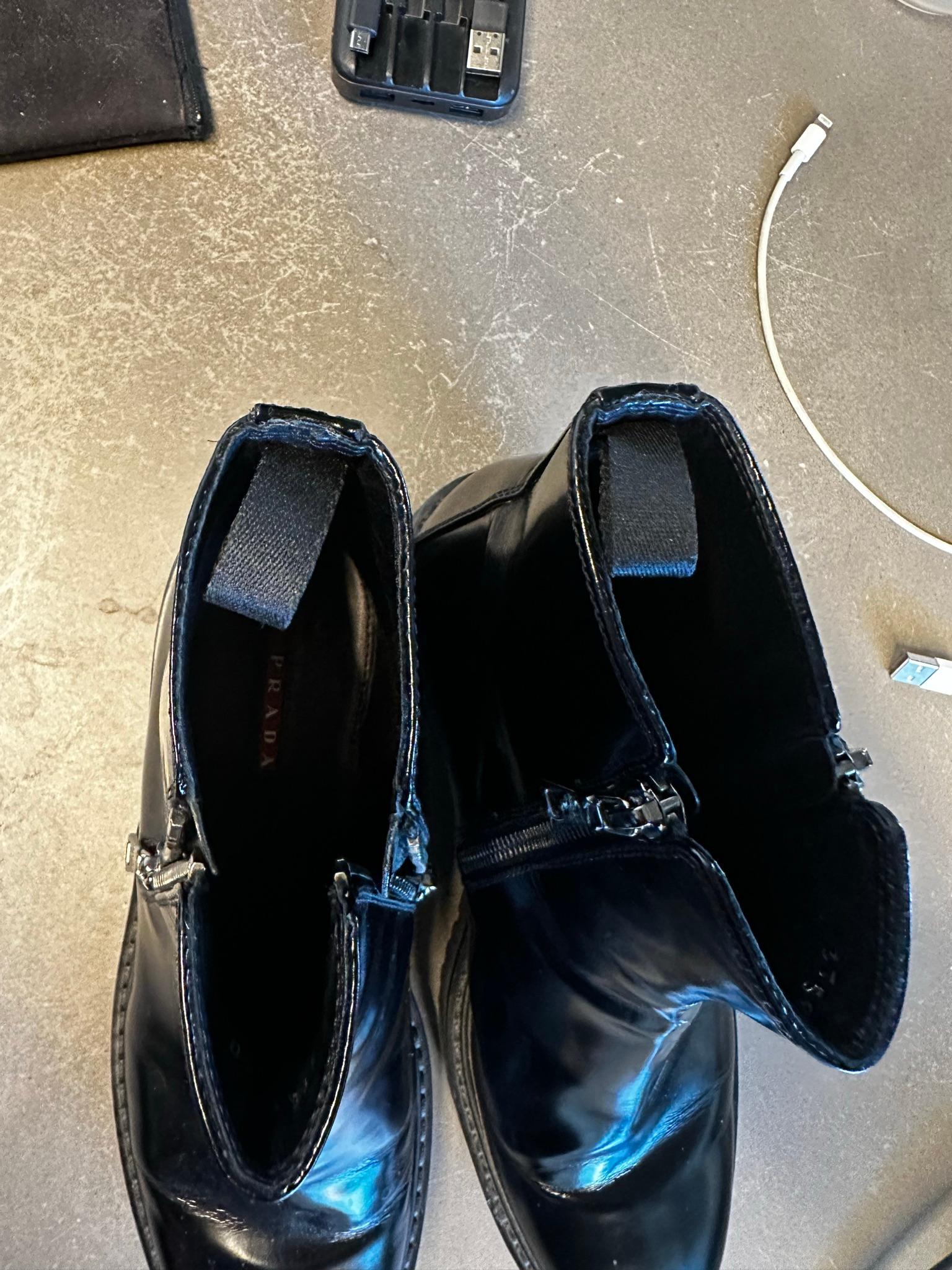 Prada Zip Ankle Boots Black (Size EU40) thumbnail 2