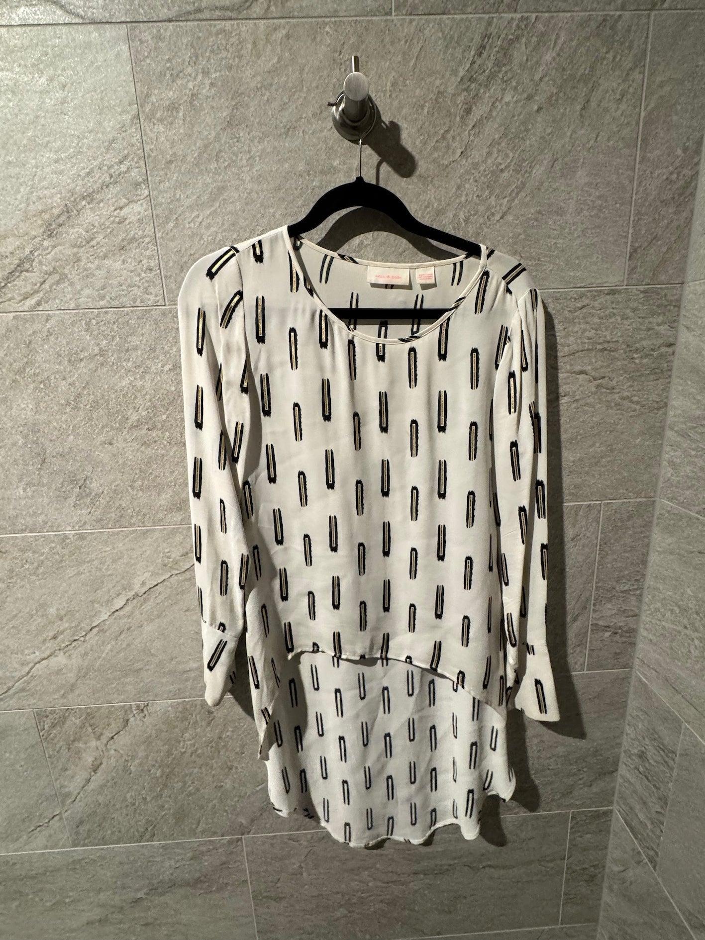 Sass & Bide White Print Top 8