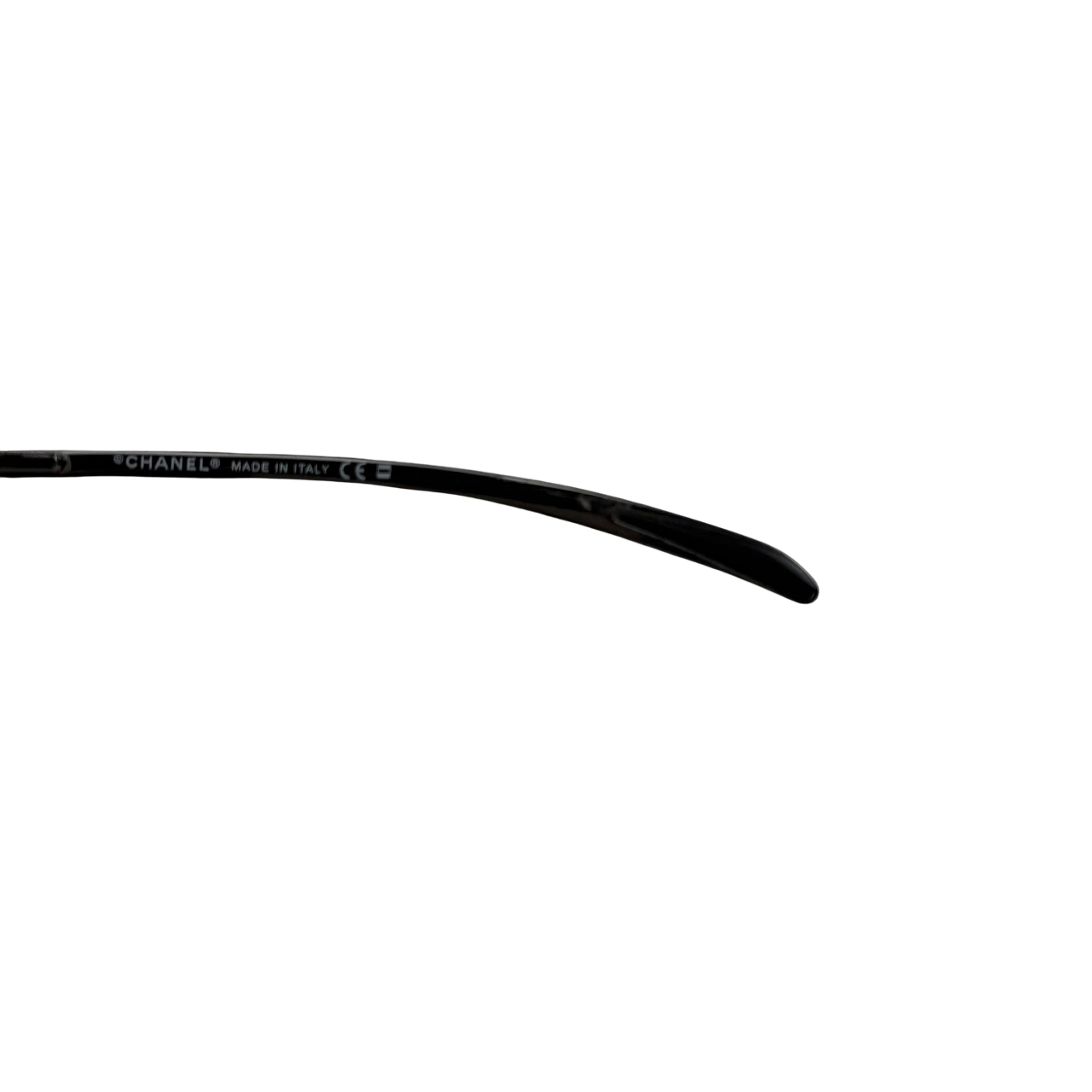 Chanel Rimless Shield Sunglasses Black/Petrol Blue thumbnail 5