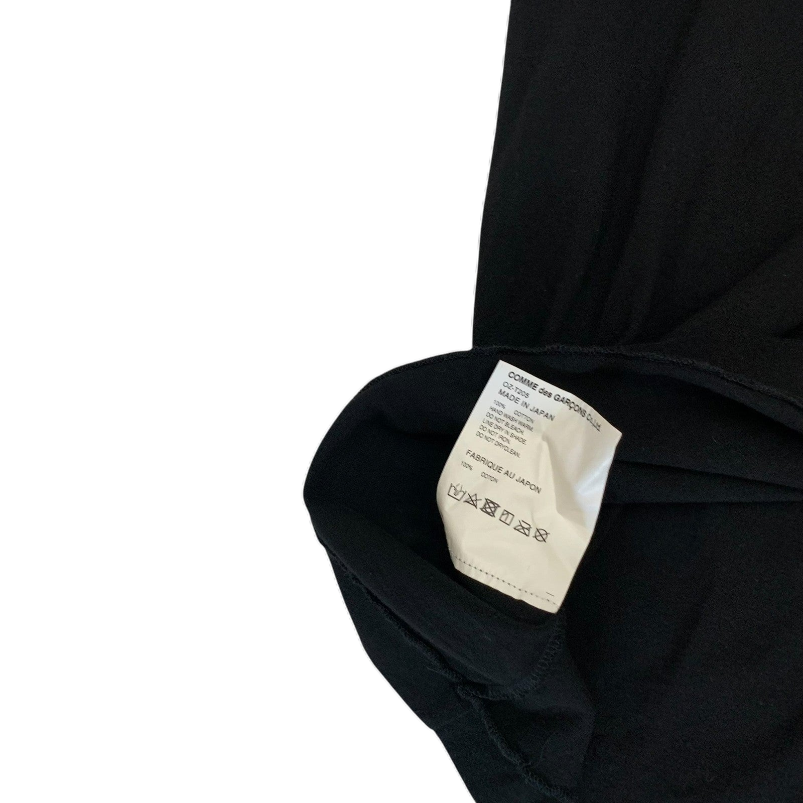 Comme des Garçons AW19 ‘Wear Your Freedom’ Cross-Taping T-Shirt Black (Size L) thumbnail 5