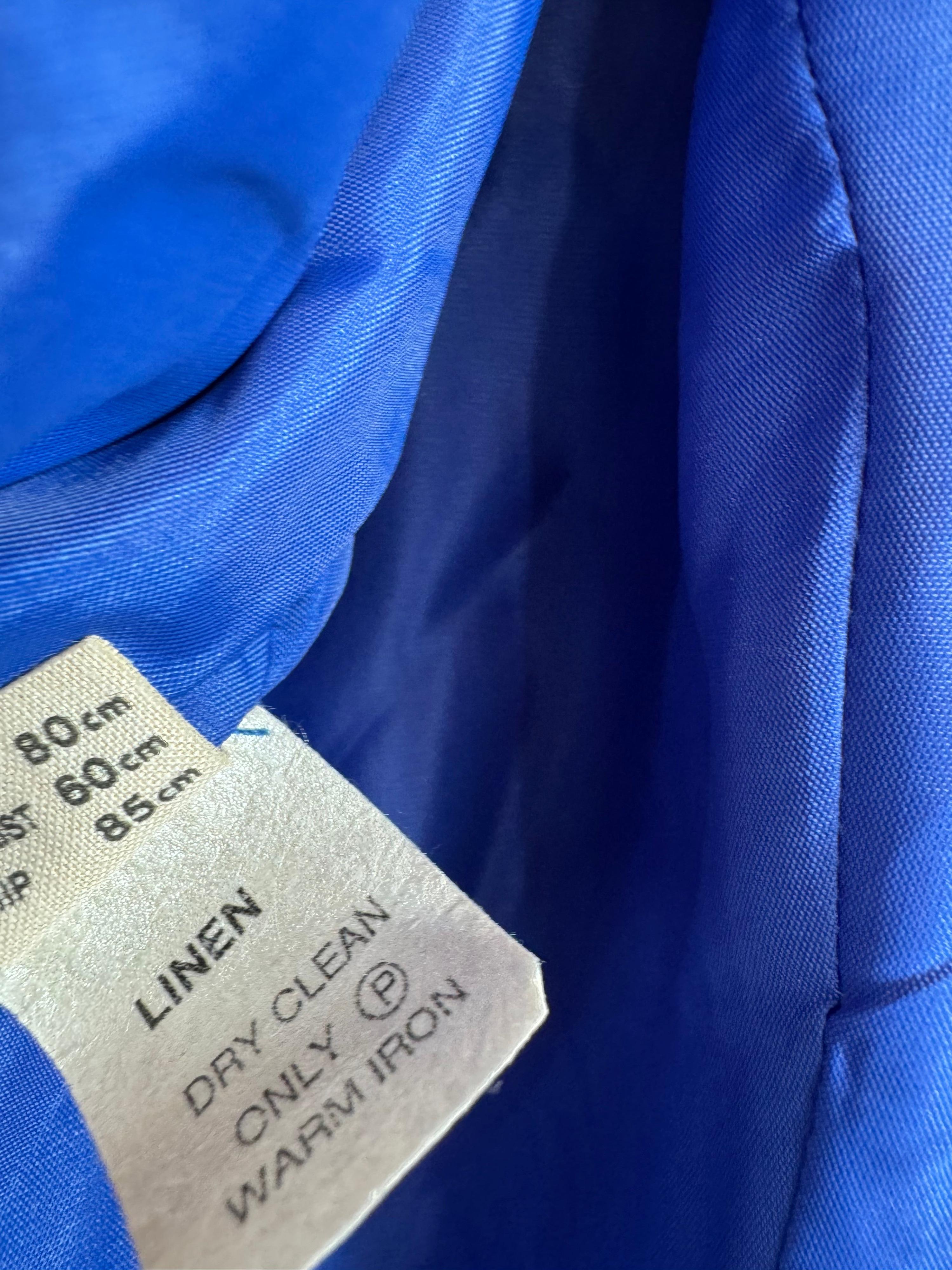 Vintage GEOFF BADE Linen Water Color Shift Dress Size 10 thumbnail 10