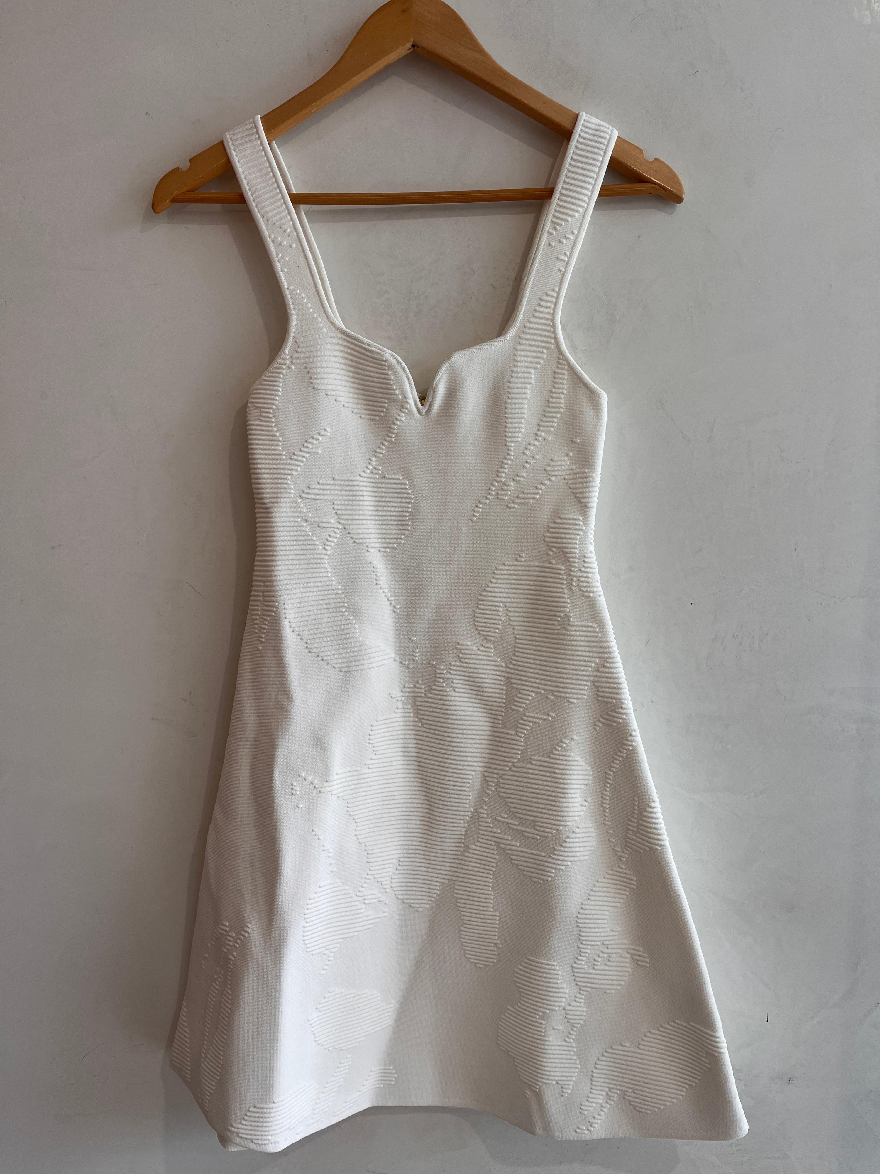 AJE White Knit Mini Dress Size XS
