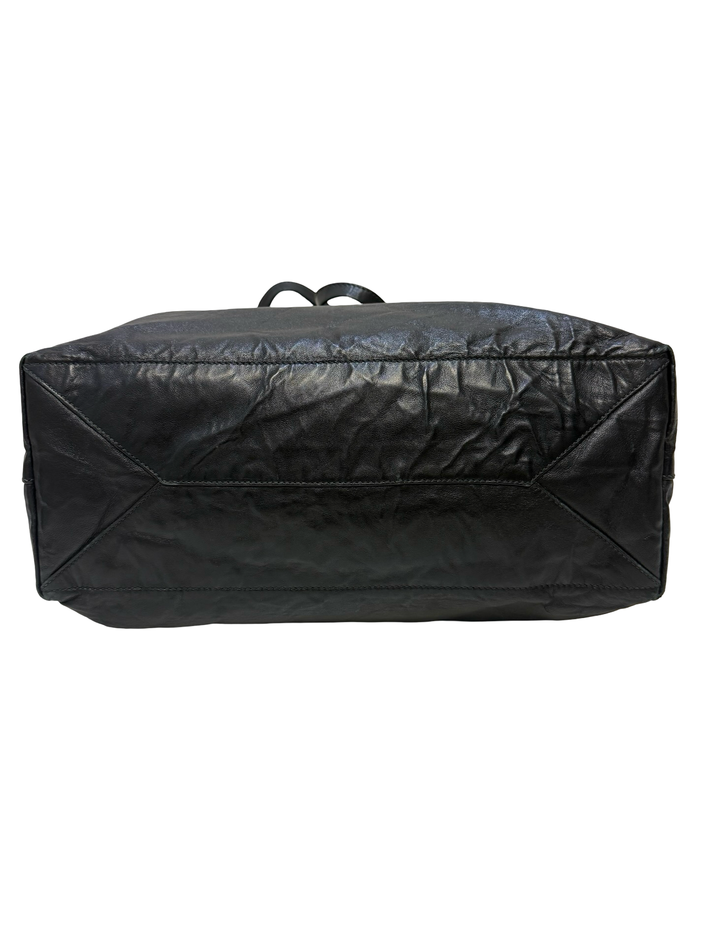 Prada Black Leather Tote thumbnail 3