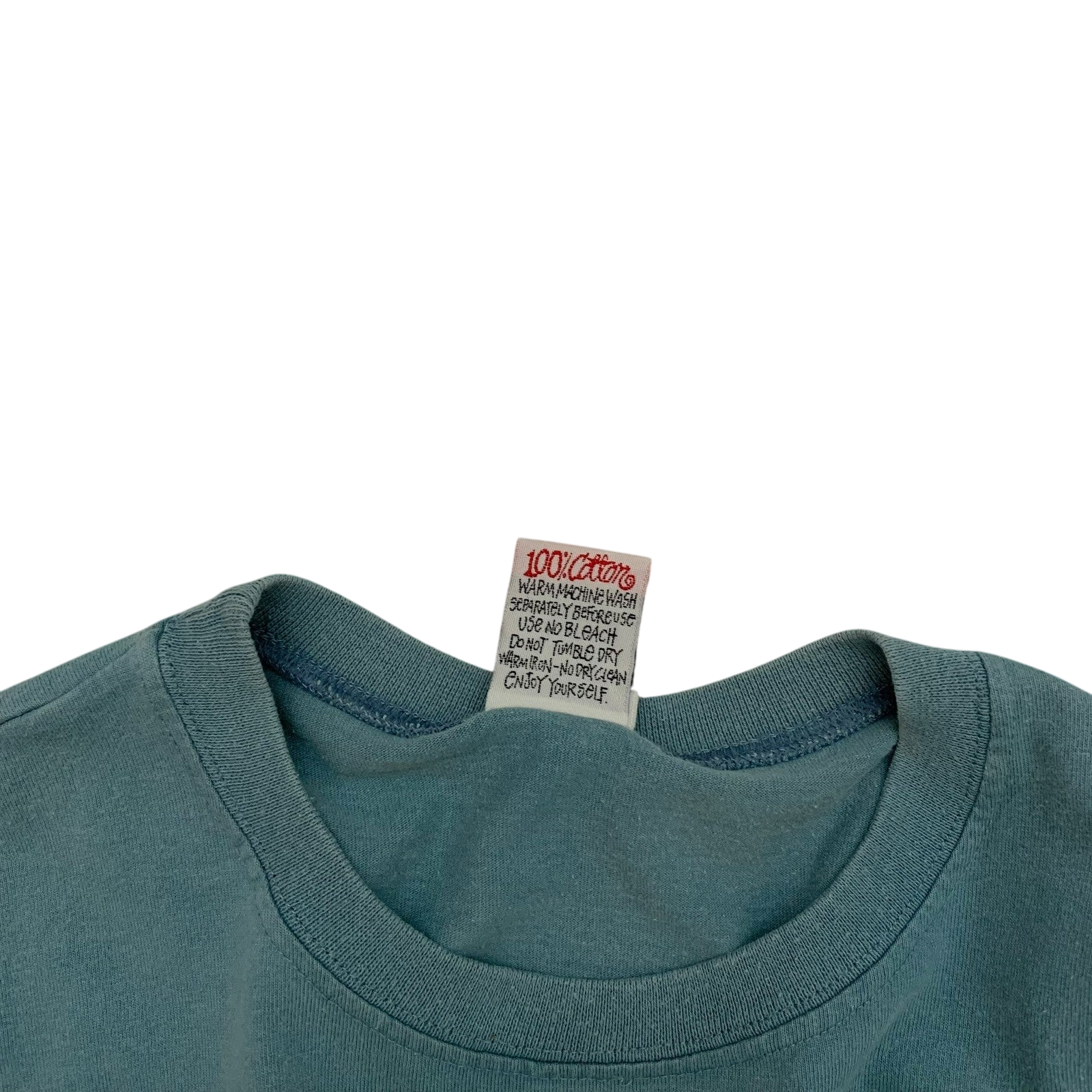 Stussy Vintage 00s Skull Crest T-Shirt Blue (Made in Aus) (Size M) thumbnail 4