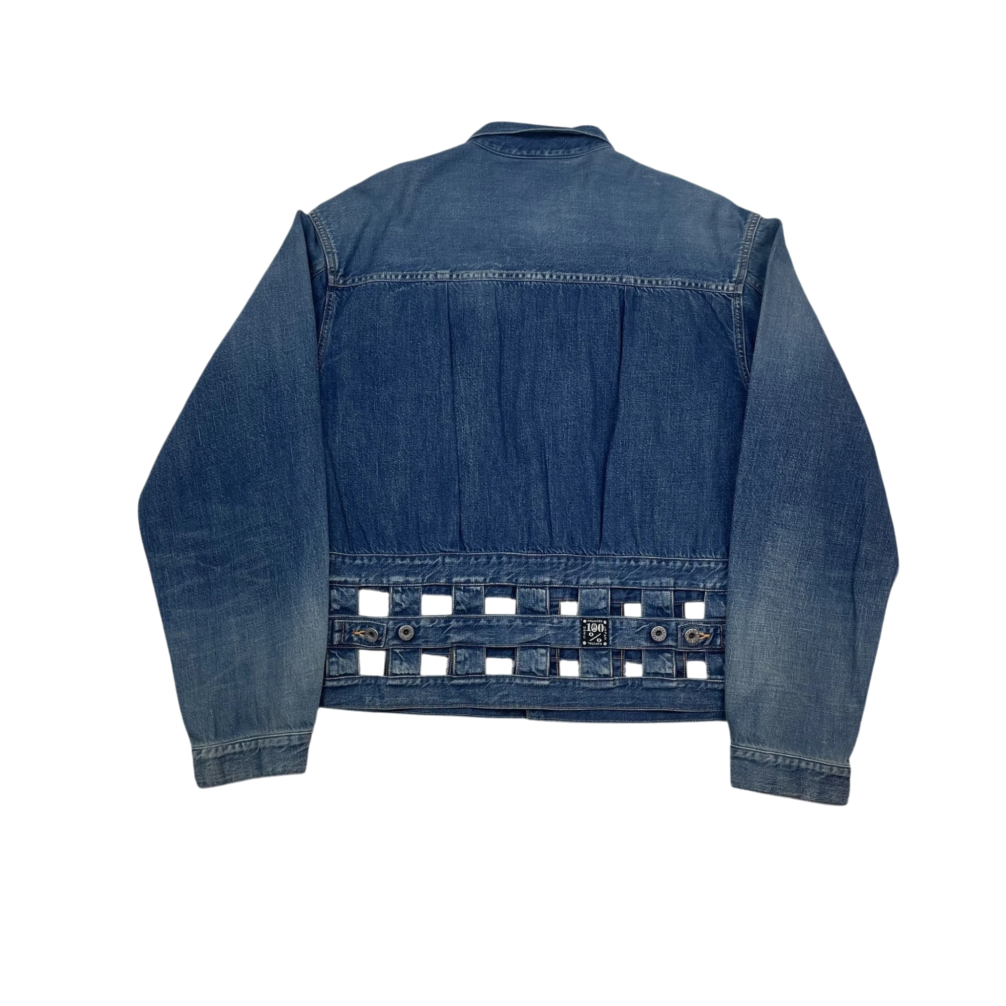 Kapital Windowpane 1st Woven Denim Jacket Blue (Size 4/XL) thumbnail 2