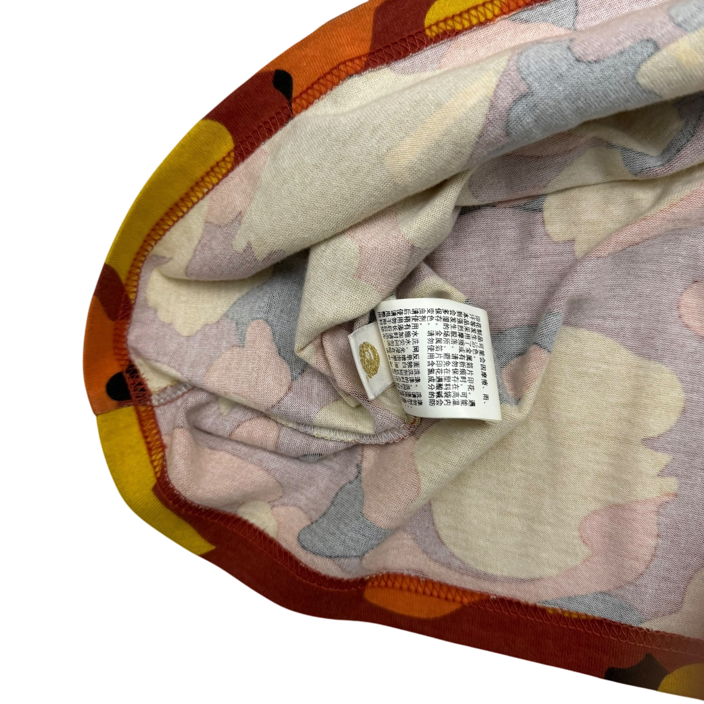 BAPE (A Bathing Ape) 1st Camo Shark T-shirt Orange (Fits M-L) thumbnail 5