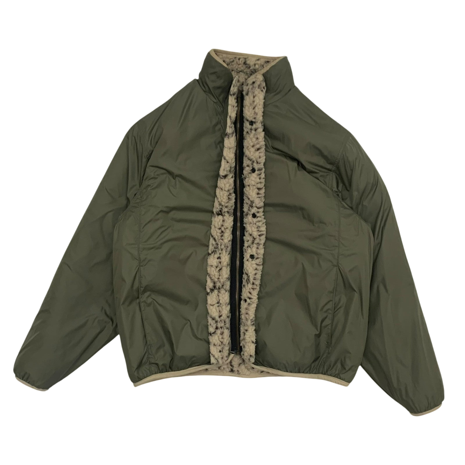 Kapital Do-Gi Sashiko Reversible Boa Fleece Jacket ‘Ecru’ (Size XL) thumbnail 8