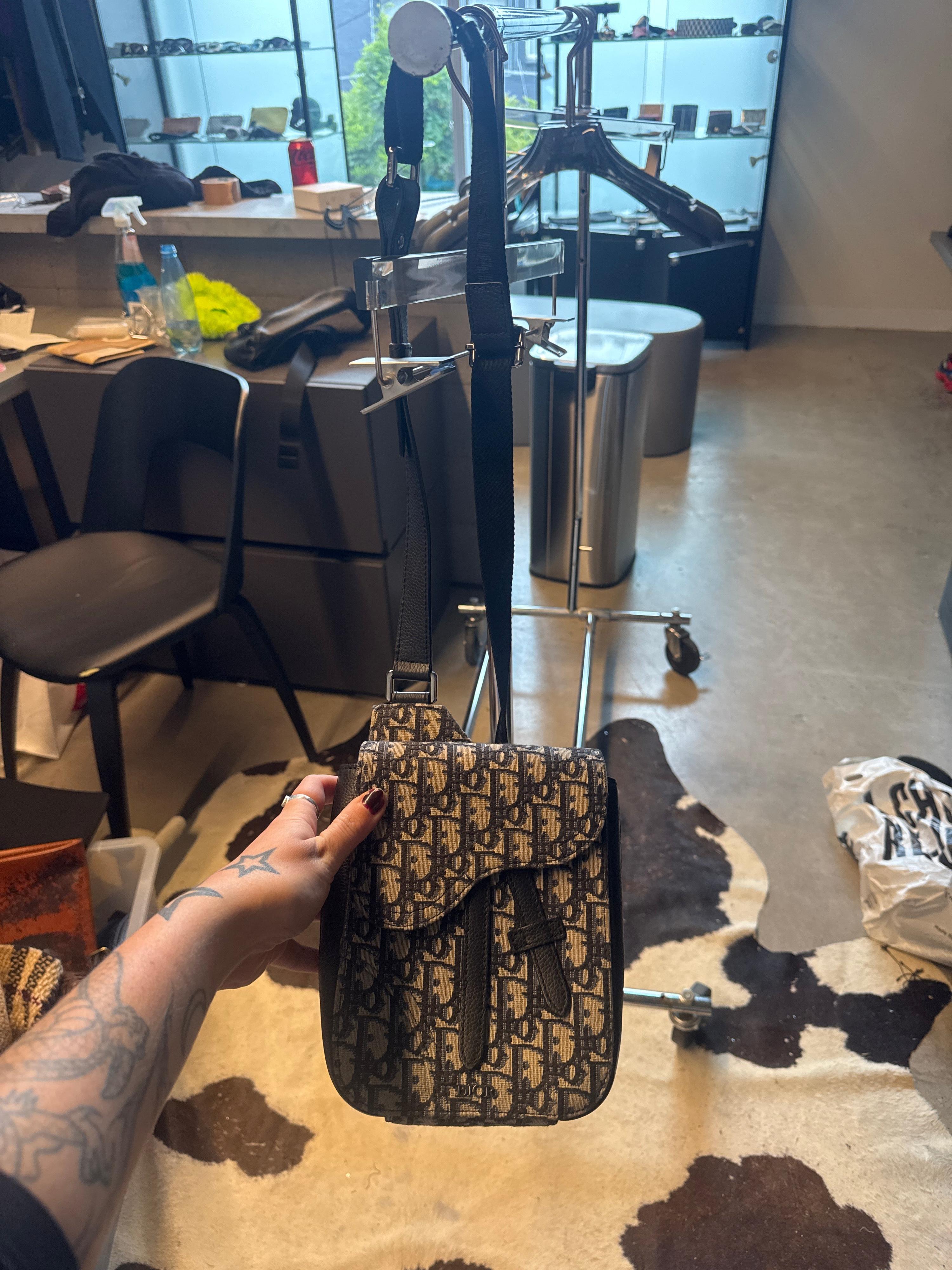 Dior Saddle Cloth Cross Body Bag