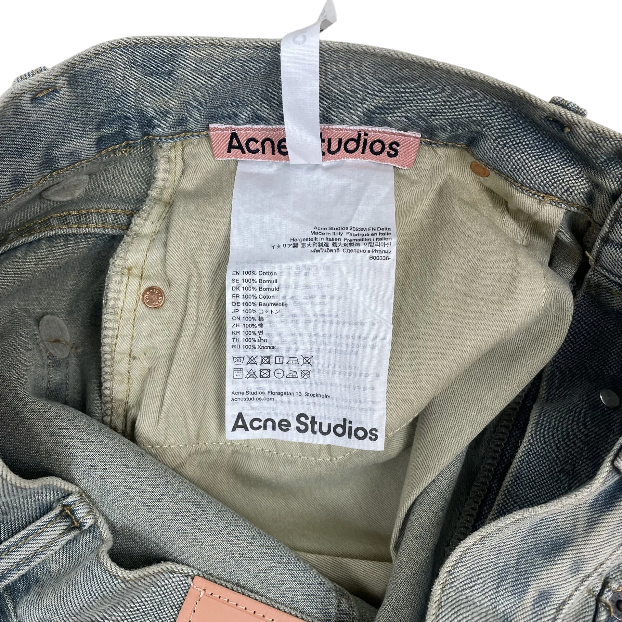 Acne Studios 2023M Loose Fit Jeans Light Blue (Size 50/L) thumbnail 5