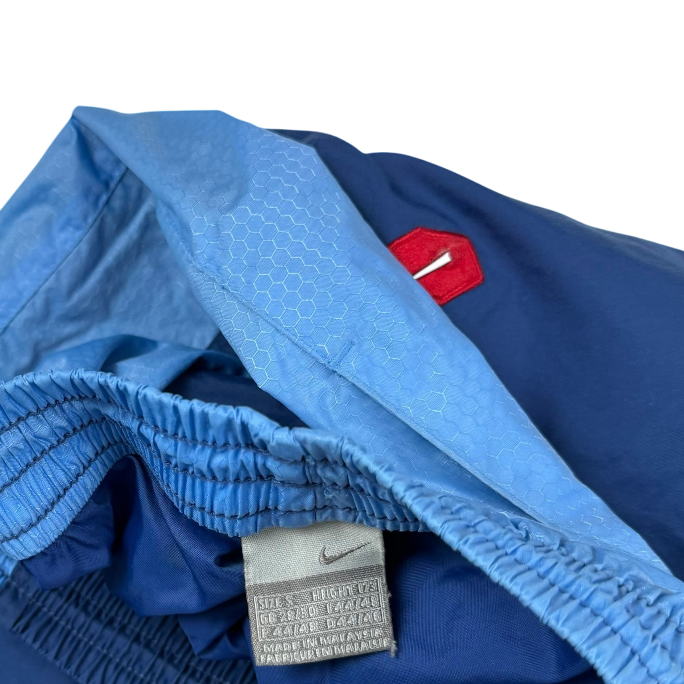Nike 00s Hex Logo Track Pants Blue (part of set) (Fits S-M) thumbnail 5