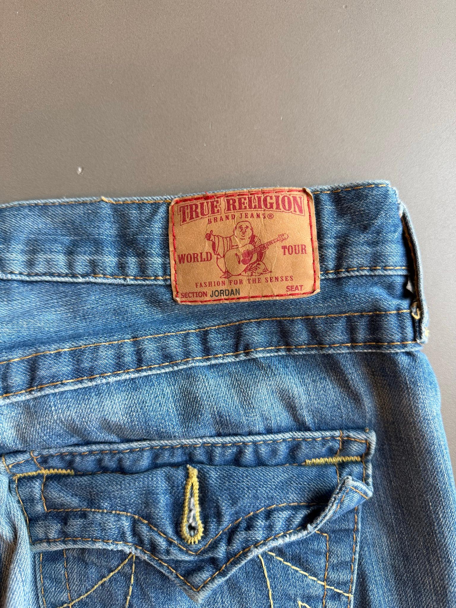 True Religion World Tour Section Jordan Jeans Blue (Size 27) thumbnail 5