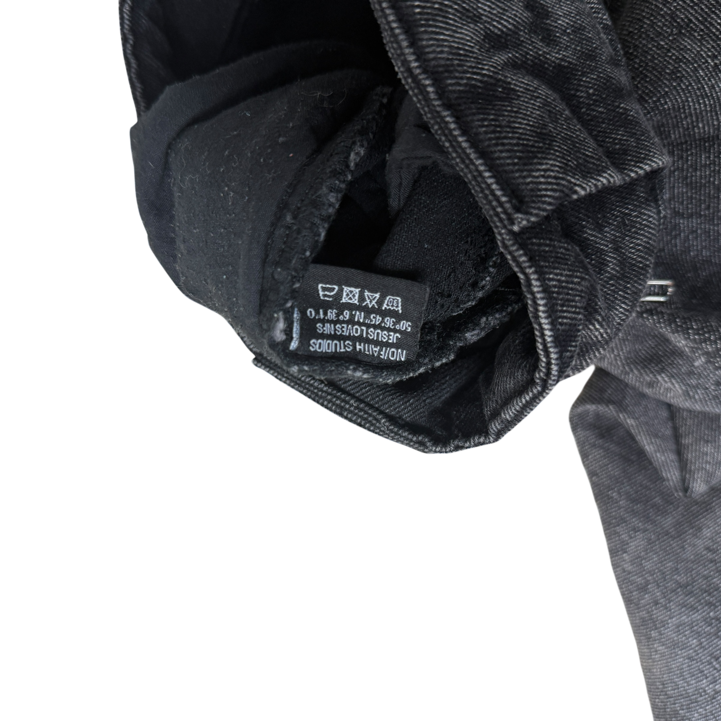 NO/FAITH STUDIOS Heavy Wave Jeans Black (Size M) thumbnail 6