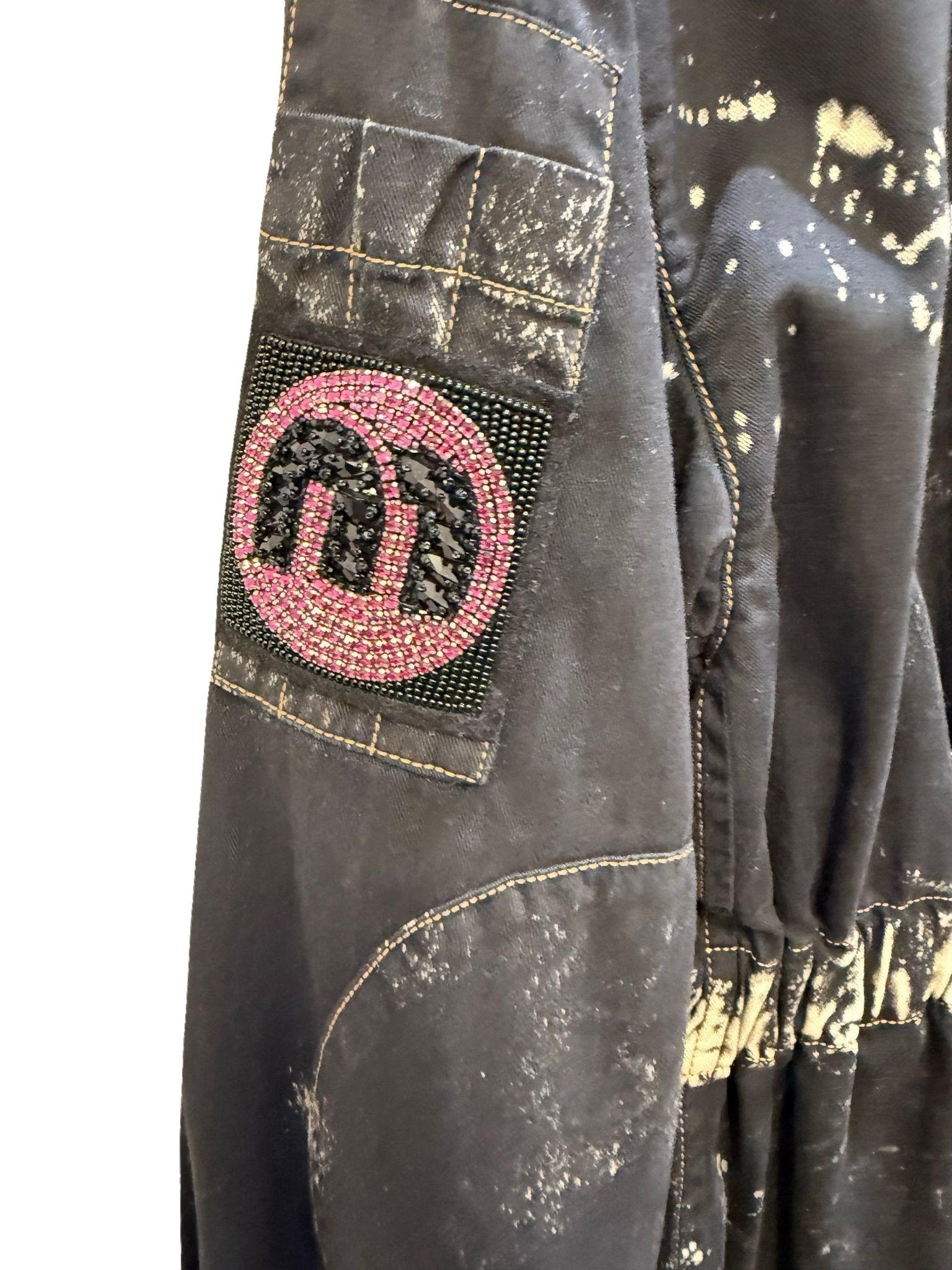 Miu Miu Black Bleached Field Jacket O/S thumbnail 3