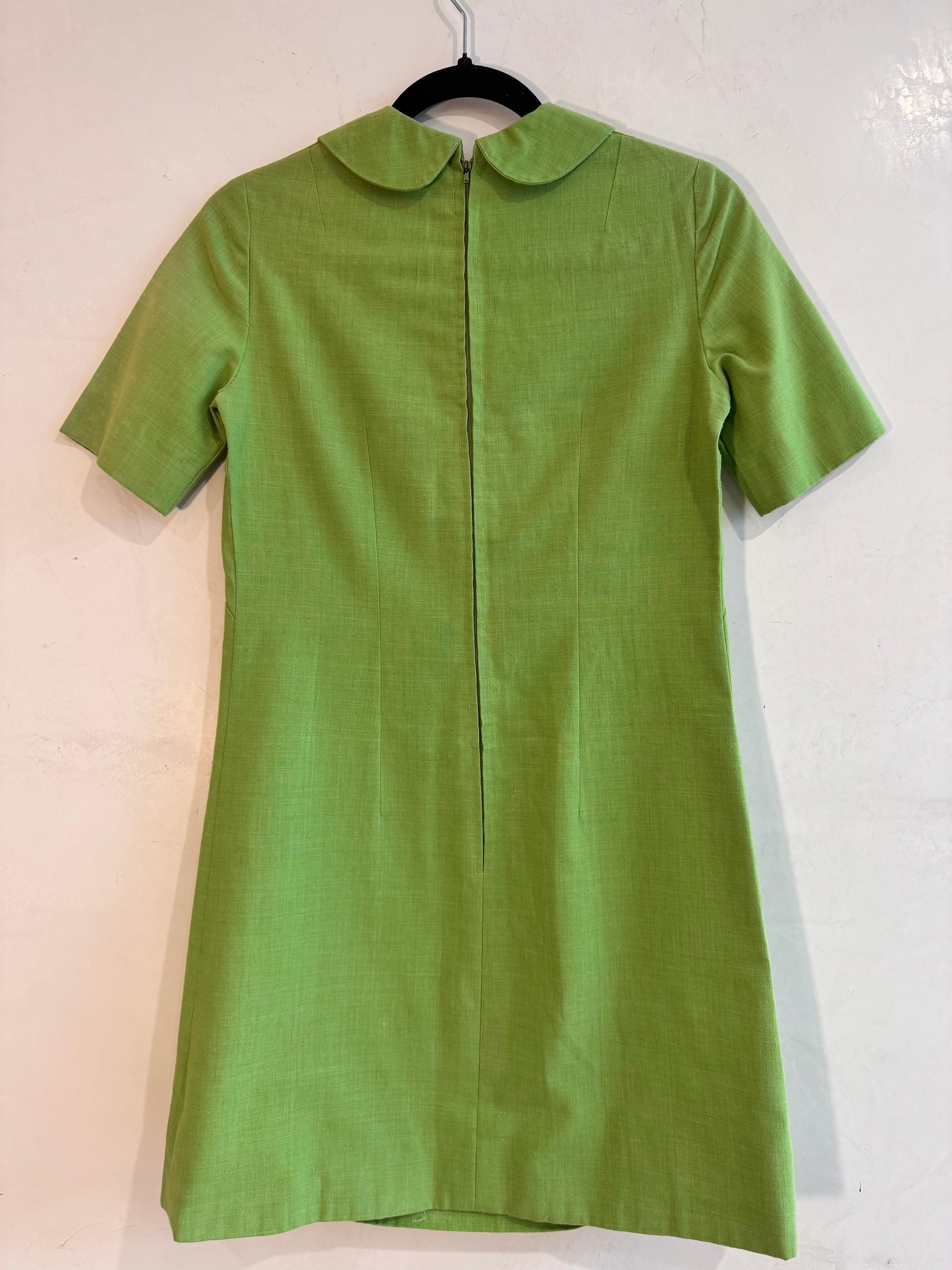 Retro Green Apple Mini Dress - size 8 thumbnail 2