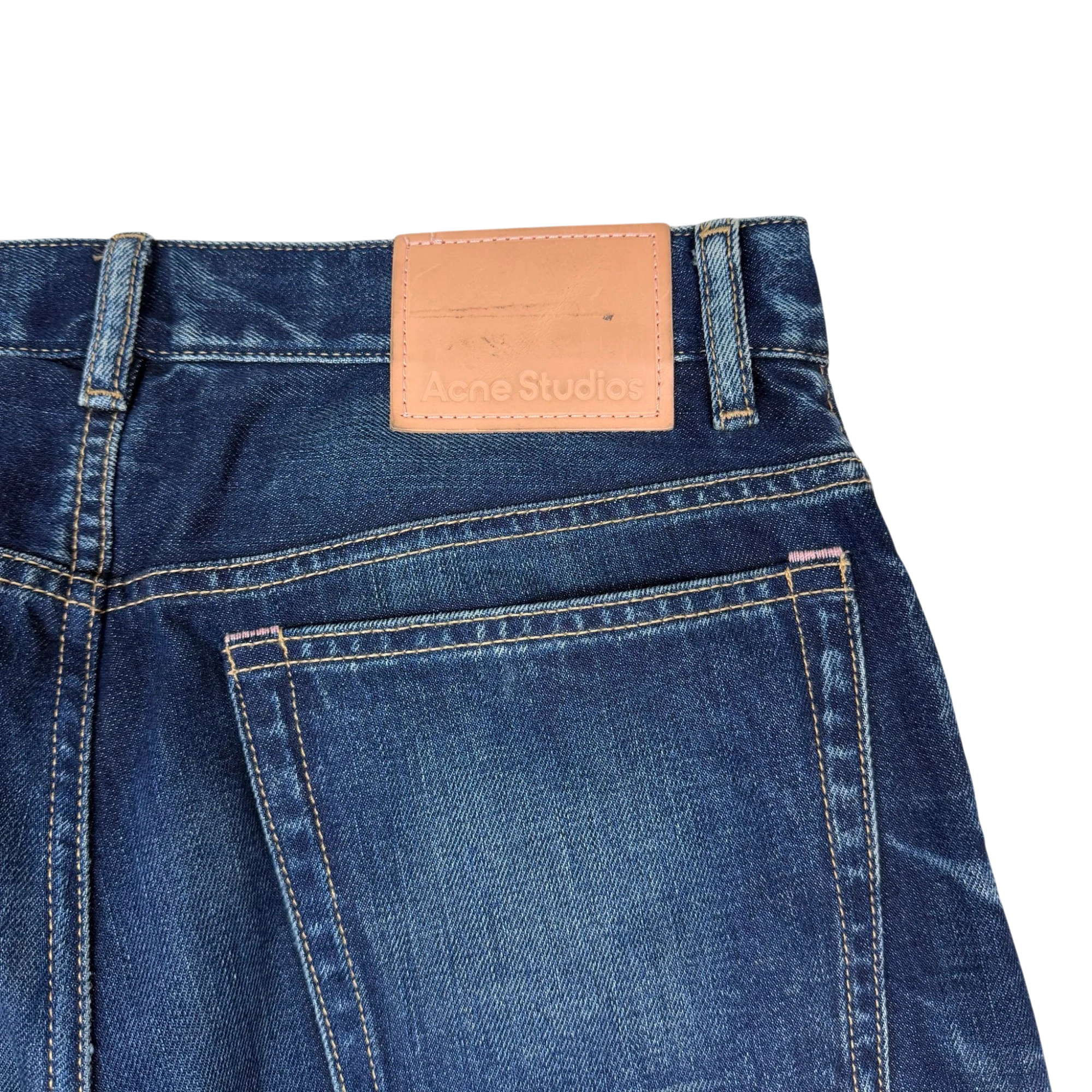 Acne Studios Whiskered Dark Wash Jeans Blue (Size 30) thumbnail 5