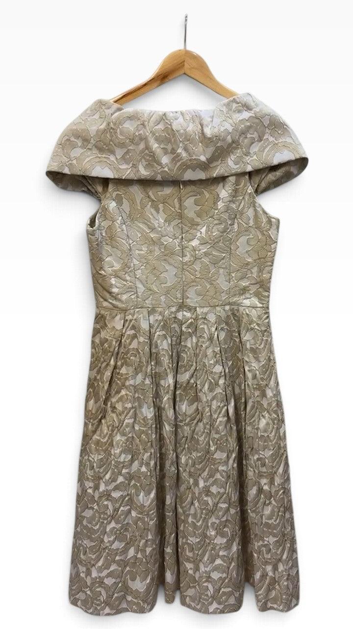 Moss & Spy Gold Dress 12 thumbnail 2