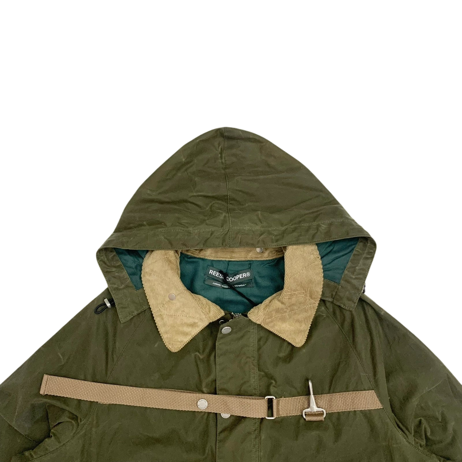 Reese Cooper FW21 Cropped Wax Jacket Green (Fits L-XL) thumbnail 2