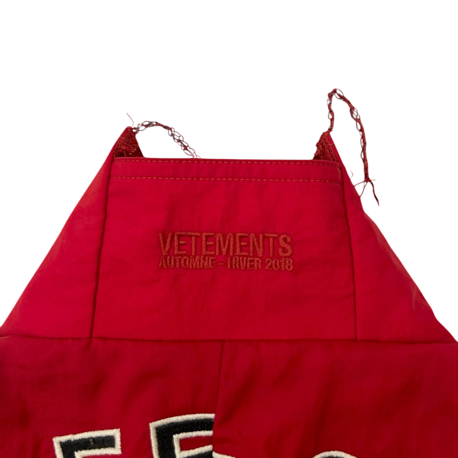 2018 Vetements x Reebok Reworked Distressed Track Jacket Red (Size S Womens) thumbnail 5