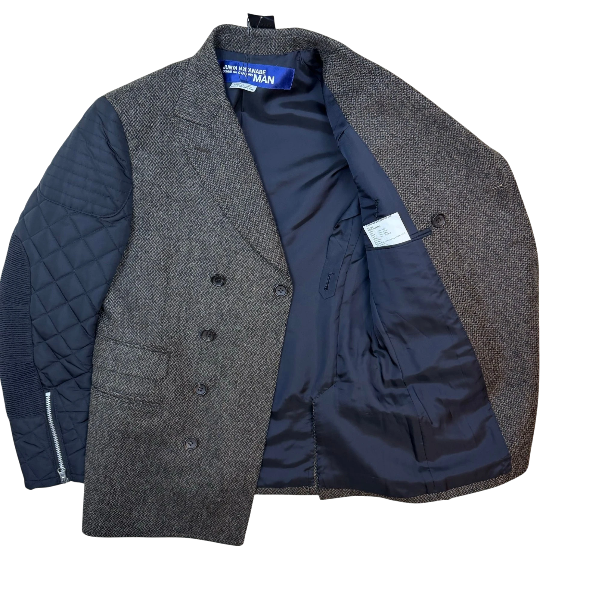 Junya Watanabe x Comme Des Garcons Man AD2020 Wool/Nylon Blazer Jacket (Size S) thumbnail 4