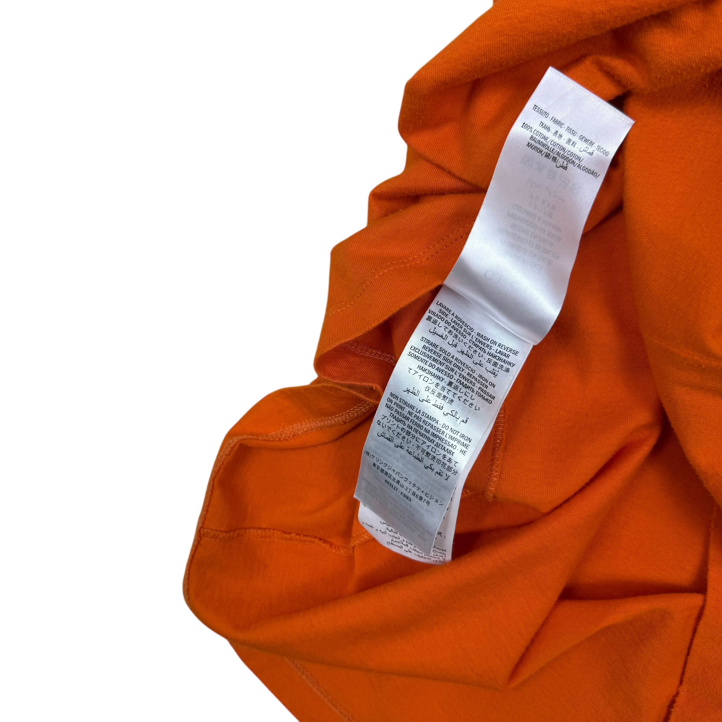 Gucci 2018 Distressed Printed Cotton-Jersey T-Shirt Orange (Fits M-L) thumbnail 7