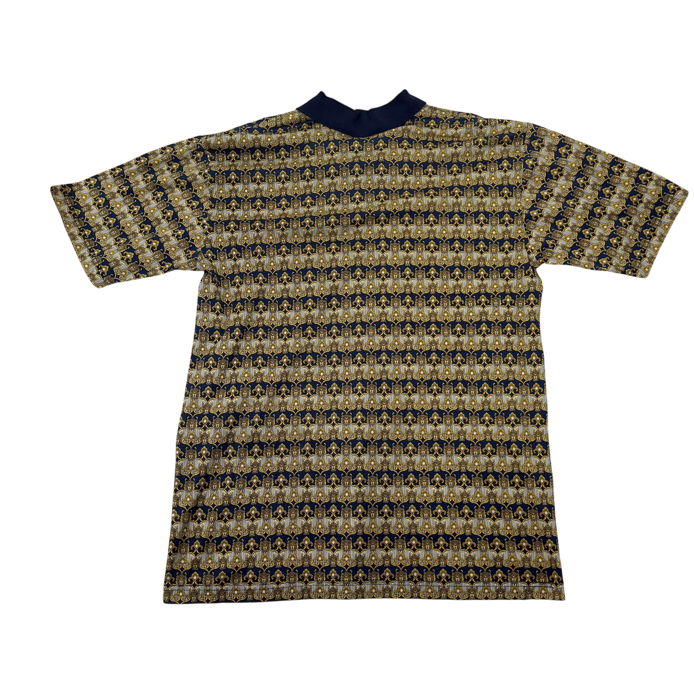 Versus Gianni Versace Medusa Head Full Print Polo T-Shirt (Fits L-XL) thumbnail 3