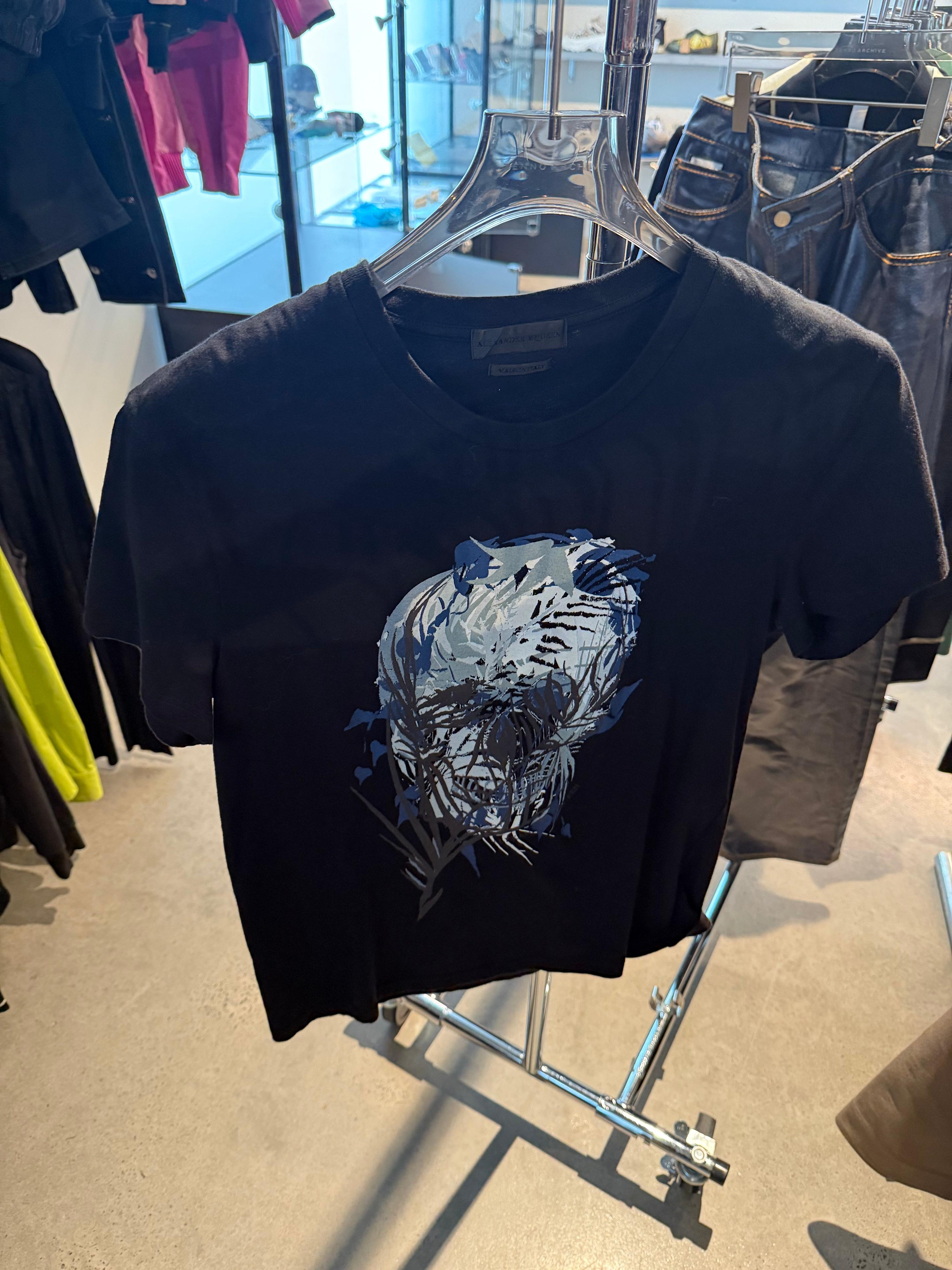 Alexander McQueen Skull Print T-Shirt Black (Size XS)