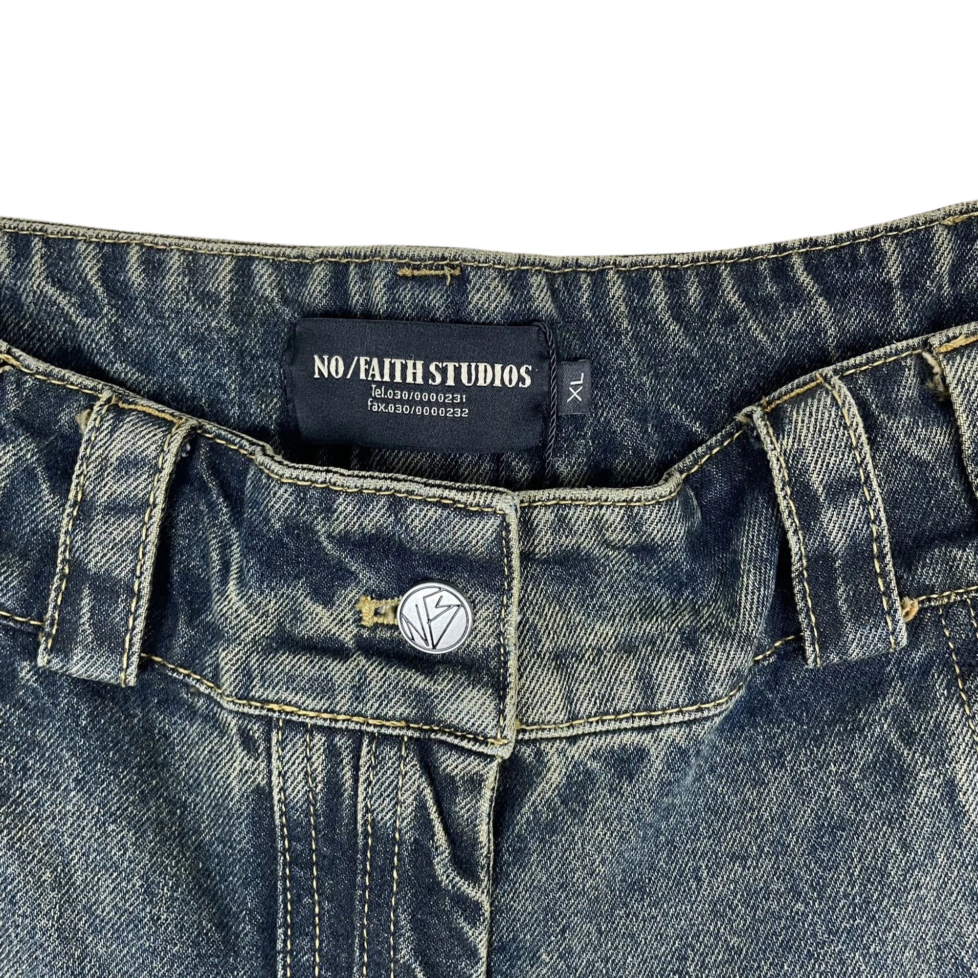 NO/FAITH STUDIOS Heavy Wave Jeans Blue (Size L) thumbnail 2