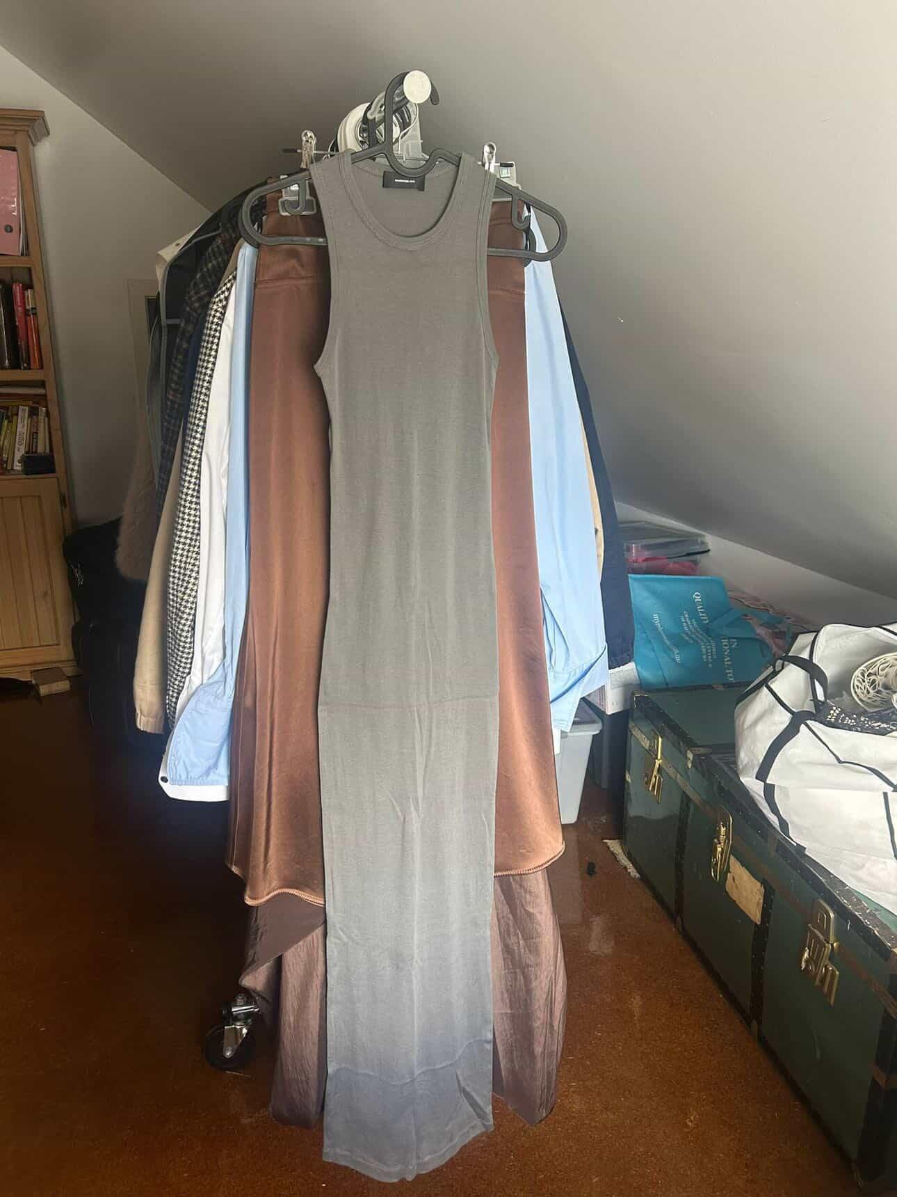 WARDROBE.NYC Racerback Dress Grey (Size XS)