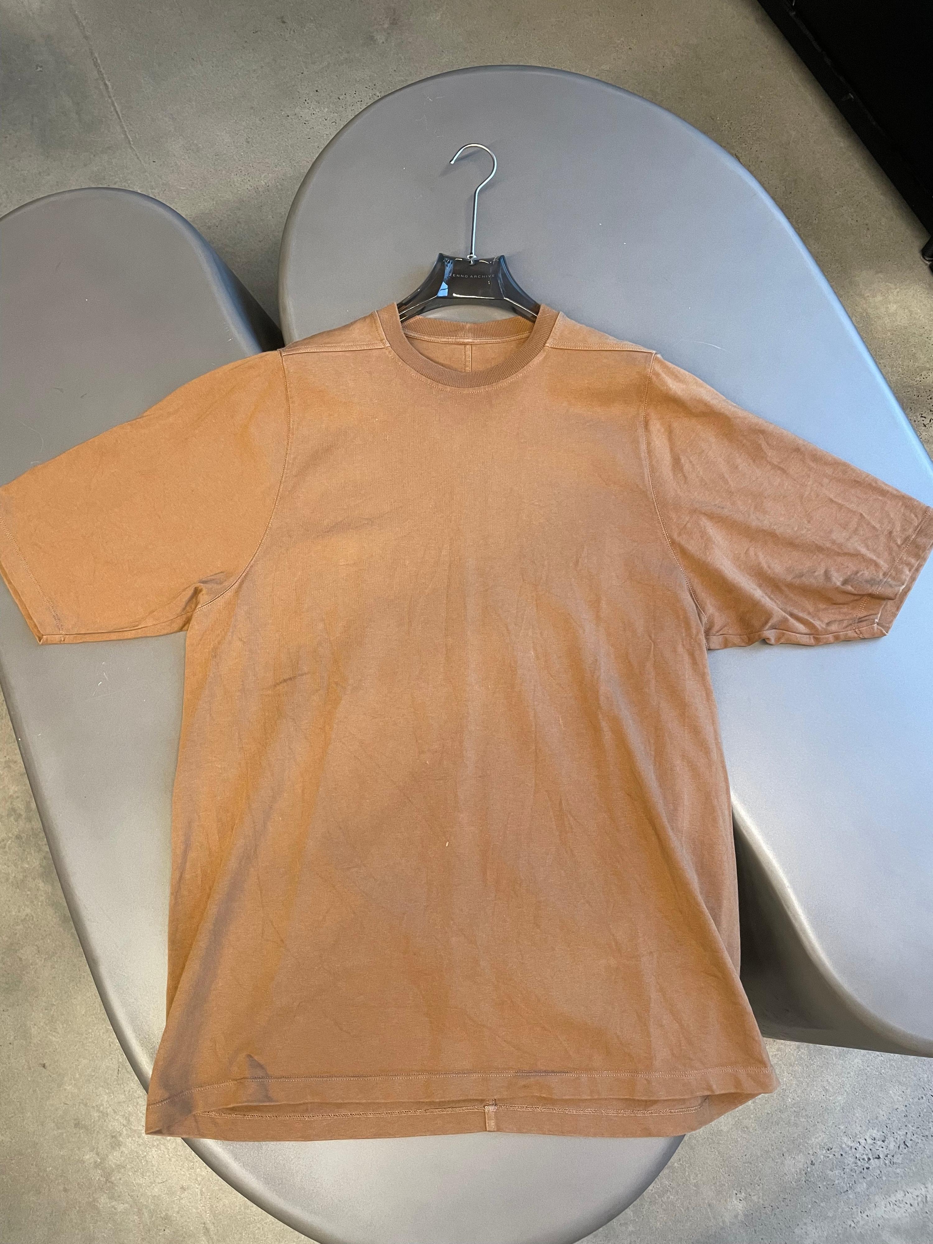Rick Owens FW21 Gethsemane Level T-Shirt Light Brown (One Size)