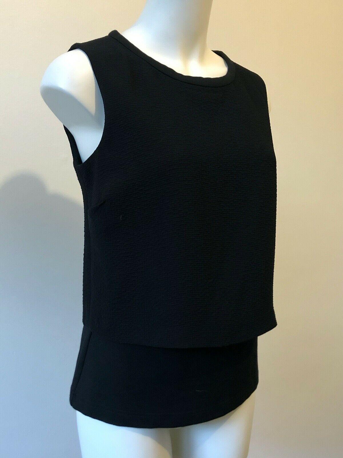 Top Crop Tank Tee T-shirt Layered Sleeveless Waffle thumbnail 2