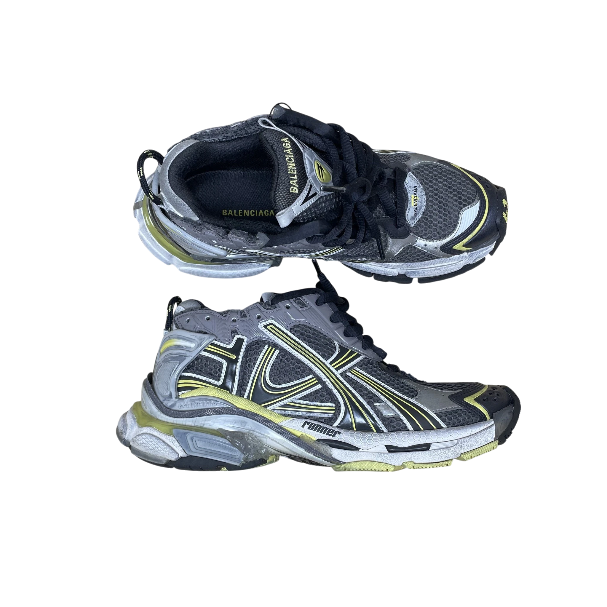 Balenciaga 2022 Runner Sneaker Grey/Yellow (Size EU42/US9)