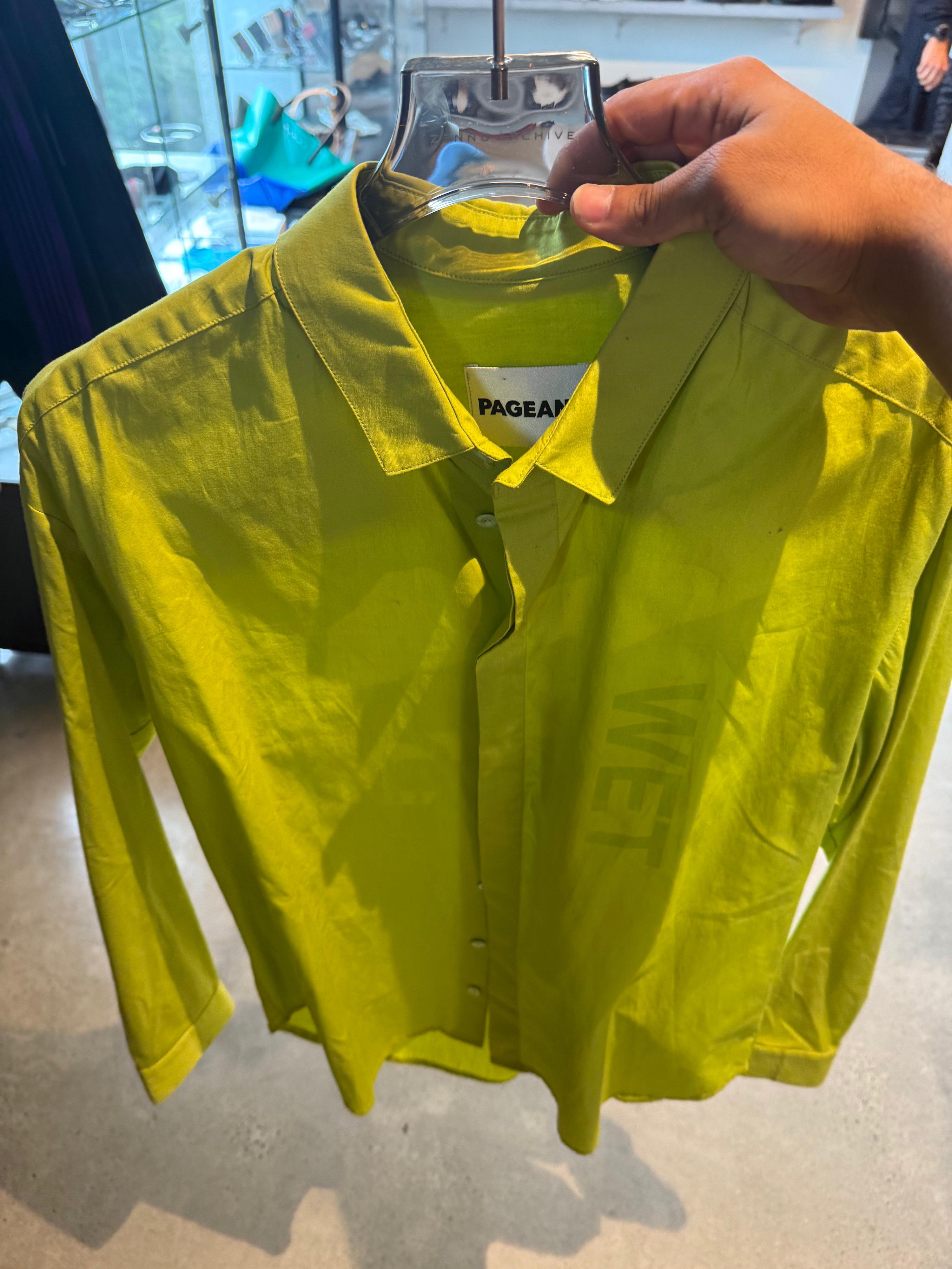 Pageant ‘Wet Dreams’ Shirt Lime Green (Size M)