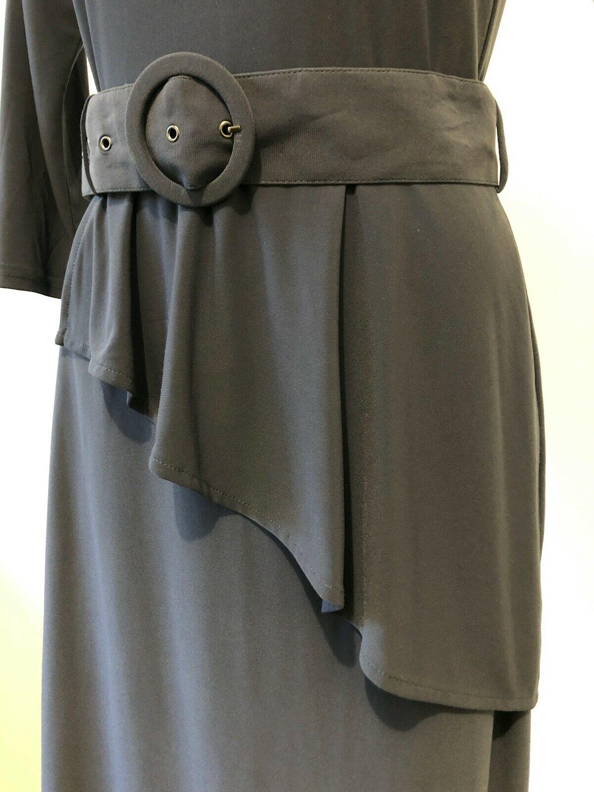 Leona Edminston Dress Peplum Frill Belt Tie thumbnail 5